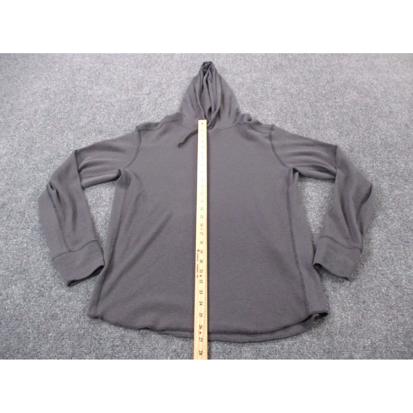Rag & Bone rag & bone Hoodie Womens L Gray Logo Preppy Thermal Pullover Sweatshirt Casual Knit Crew Neck Long Sleeve Size L / US 10 / IT 46 - 4 Thumbnail