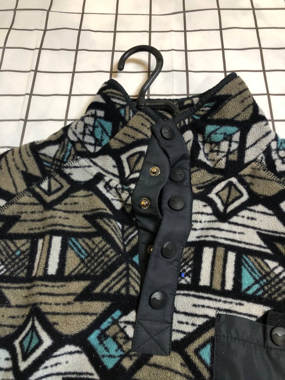 KAVU Kavu Sweater Pullover Fleece Snap T Jacket Colorblock Adult Size US S / EU 44-46 / 1 - 5 Thumbnail
