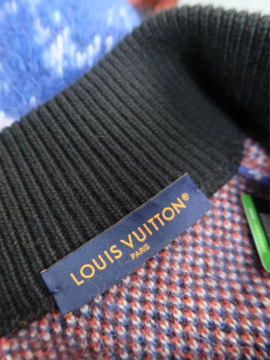 Louis Vuitton Louis Vuitton Mohair Jacquard Logo Knitted Cardigan L Size US L / EU 52-54 / 3 - 3 Thumbnail