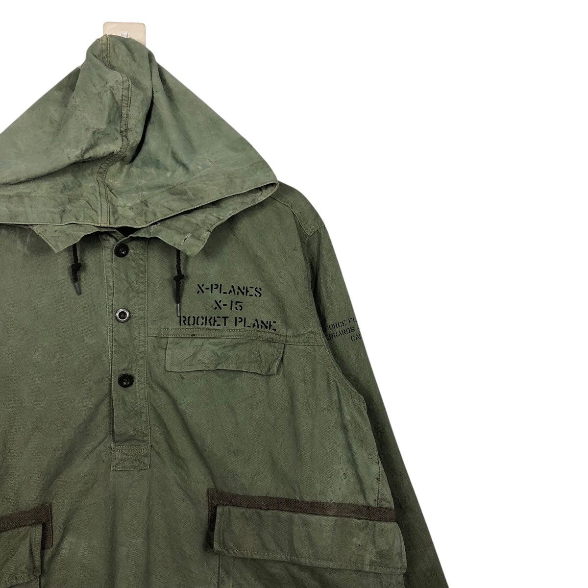 Avirex 📌Vintage Military Avirex Duck Canvas Rocket Plane Size US L / EU 52-54 / 3 - 7 Thumbnail