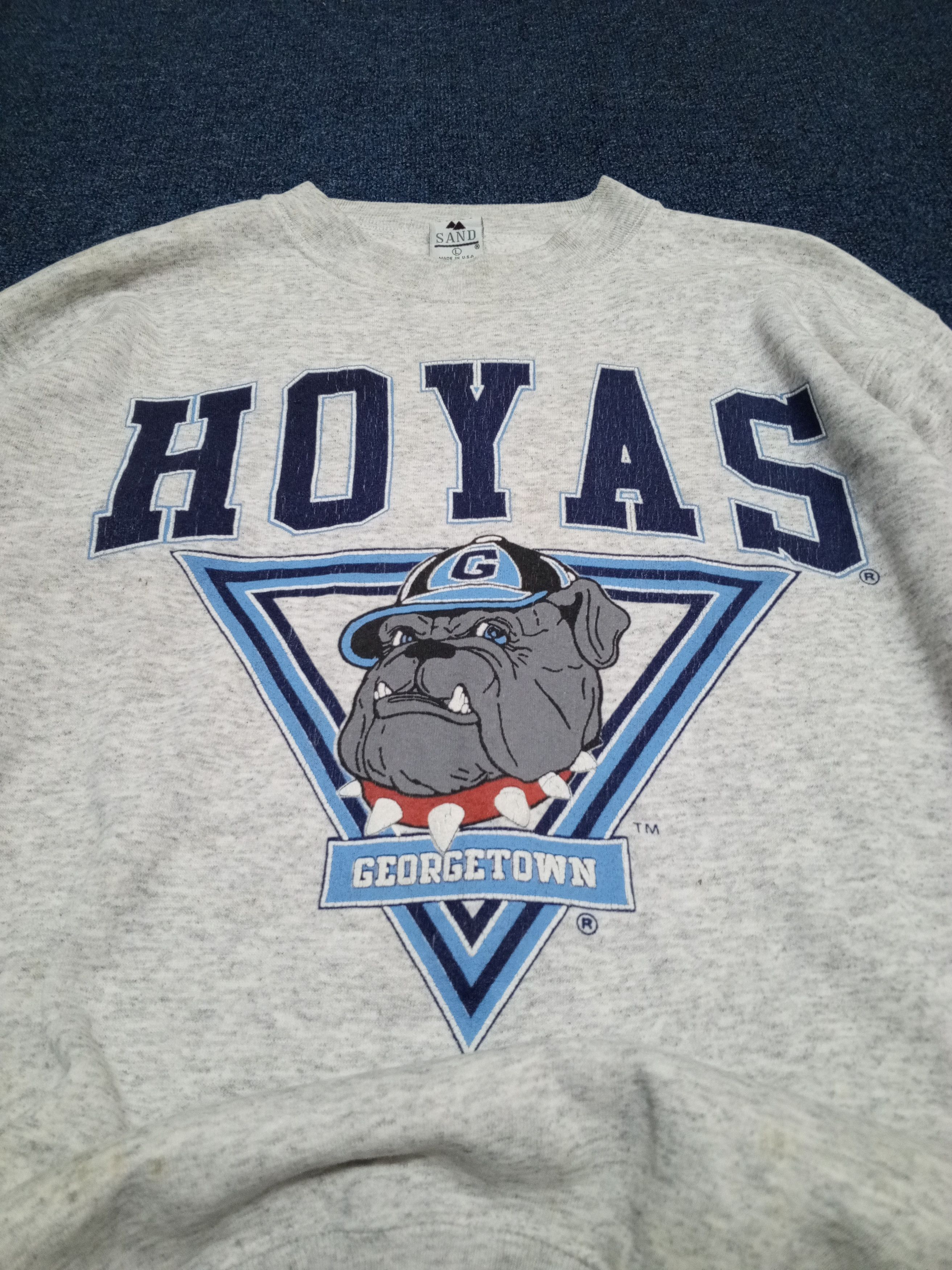 Vintage Vtg 9Os hoyas Georgetown Size US L / EU 52-54 / 3 - 1 Thumbnail