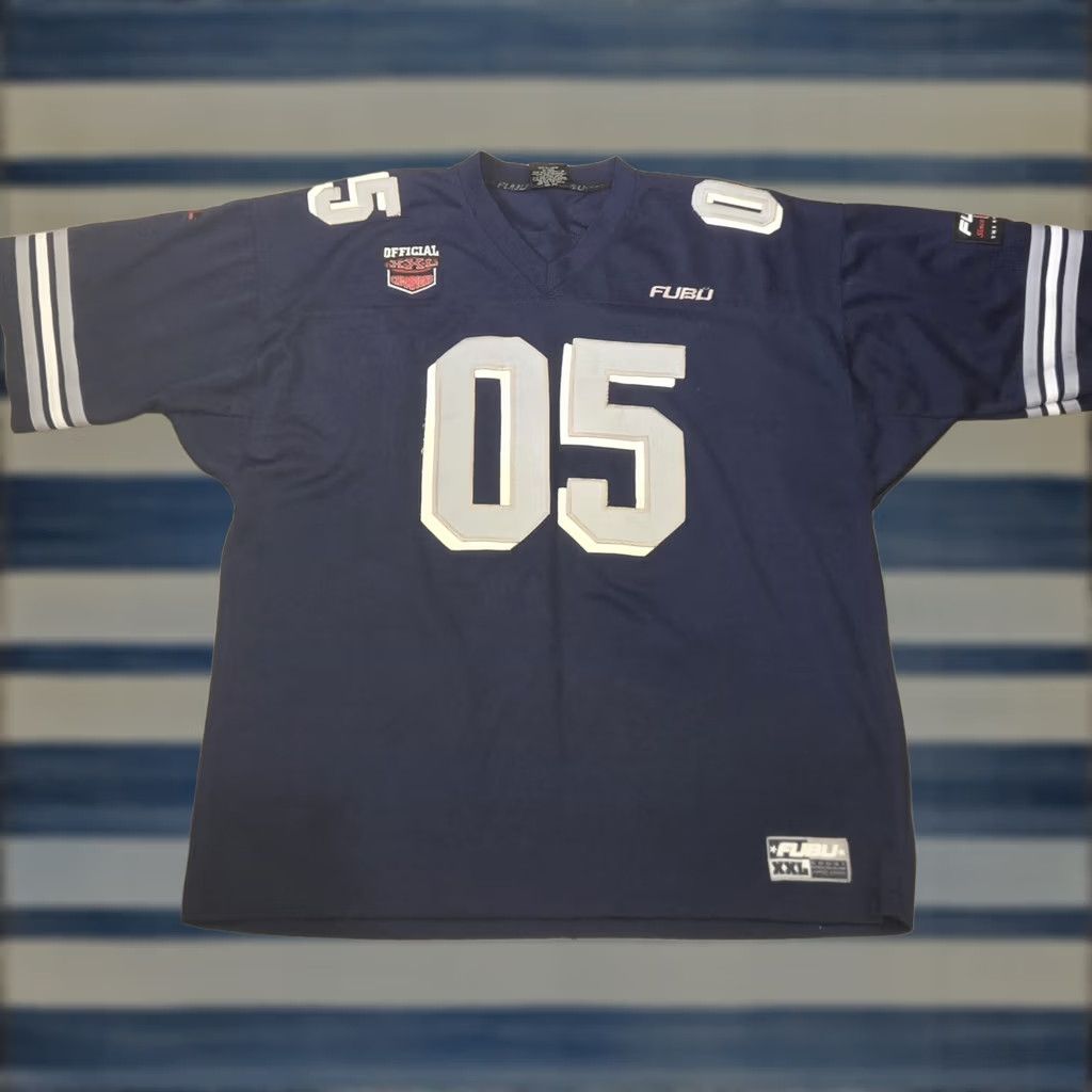 Fubu VINTAGE FUBU Jersey Adult XL Blue Football Sport 05 Dallas