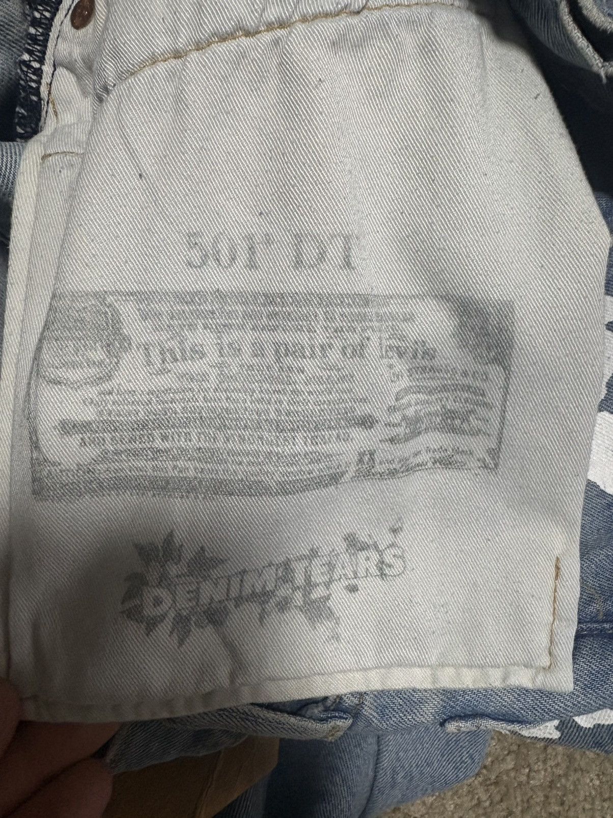 DENIM TEARS Light blue denim tears jeans size 31W x 32L Size US 31 - 5 Thumbnail