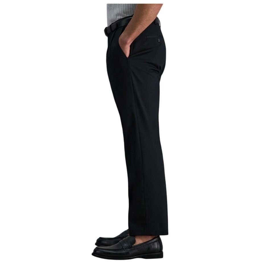 Haggar Haggar Men's Black No Iron Classic Pleat Pants Size 36W 32L Size US 36 / EU 52 - 3 Thumbnail