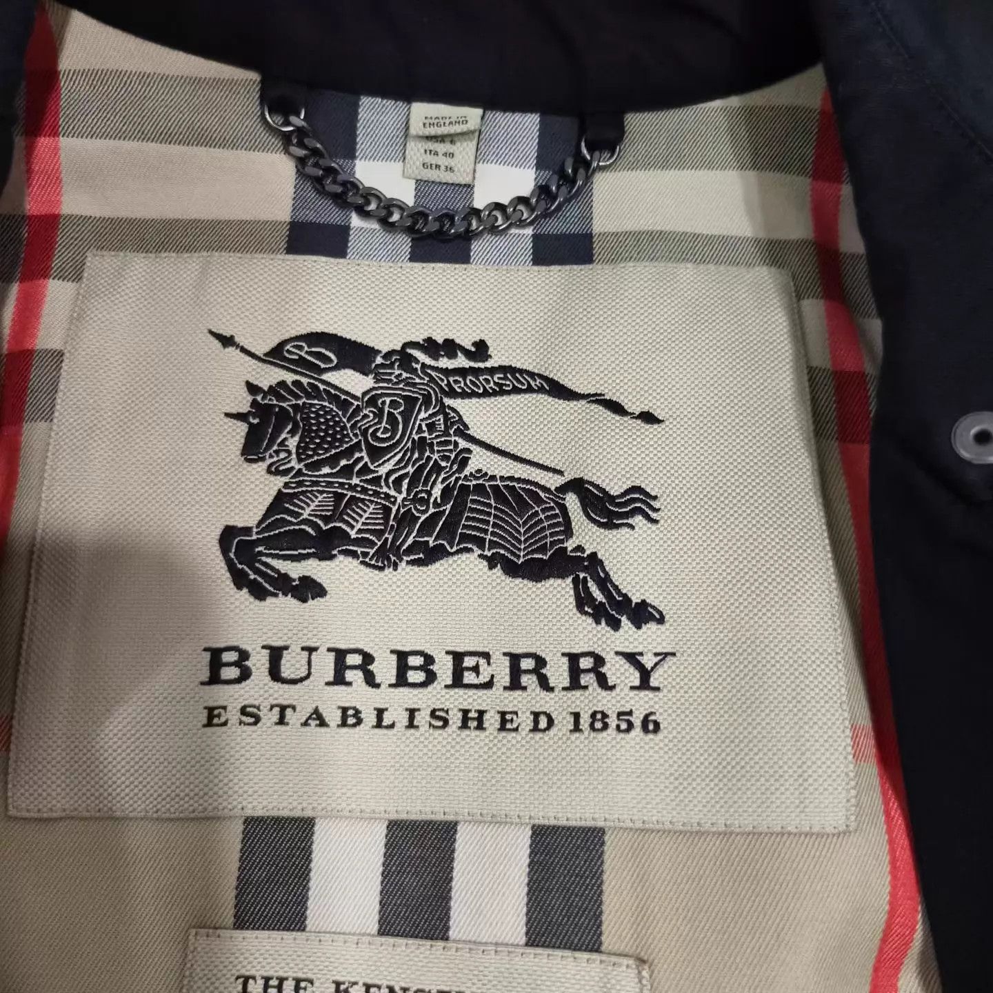 Burberry Burberry Black Trench Coat UK8 99 Size S / US 4 / IT 40 - 3 Thumbnail