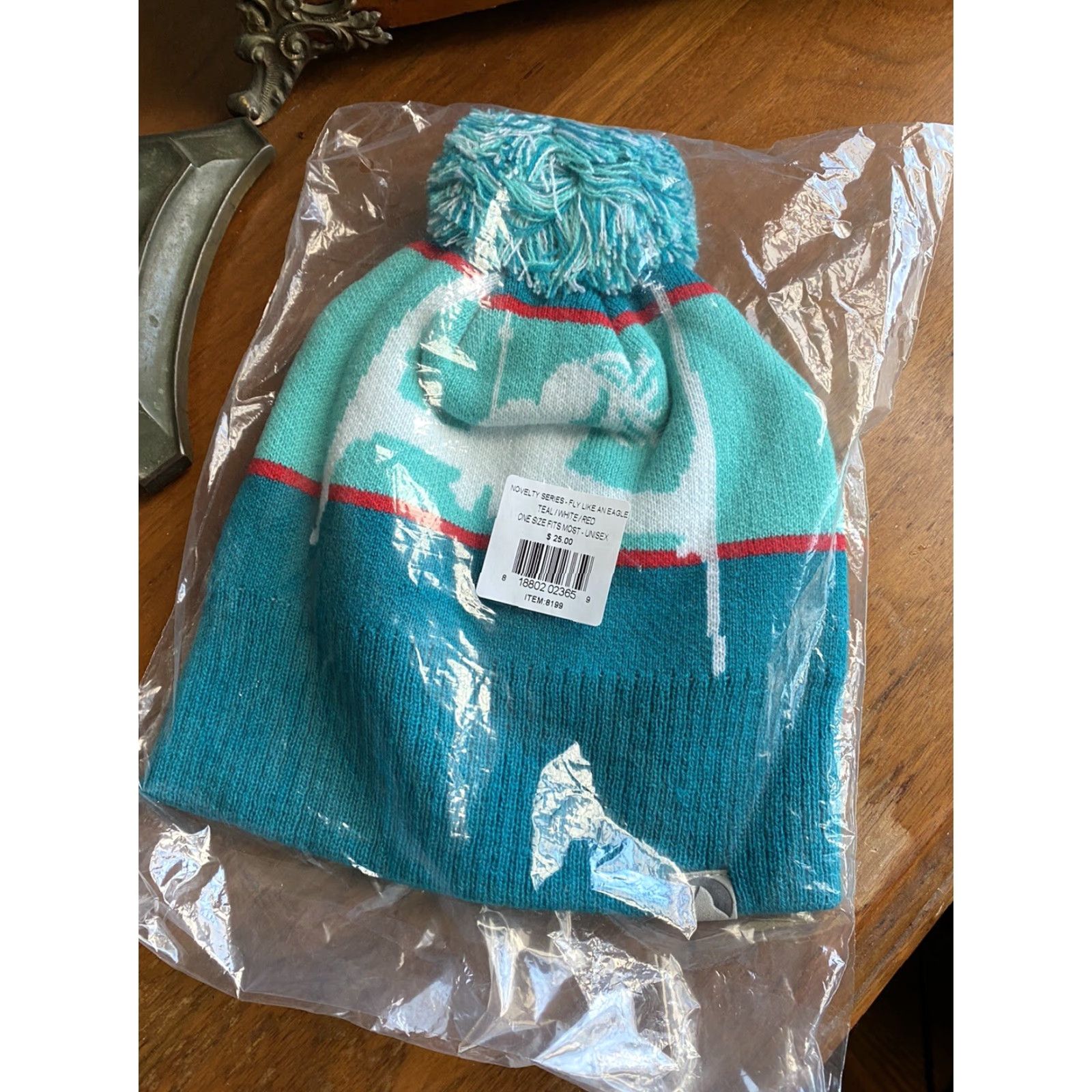 Vintage Cirque Beanie Unisex Fly Like an Eagle Green One Size Ski Freestyle Apres Mens Womens Boys Girls Size ONE SIZE - 2 Thumbnail