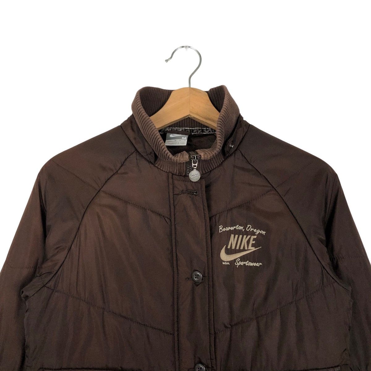 Nike 🔥90’s Vintage Bomber Jacket Nike Quilted Big Logo Size US M / EU 48-50 / 2 - 3 Thumbnail