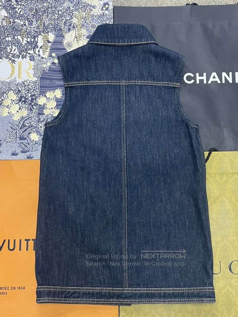 Chanel Chanel 25C four-pocket denim vest jacket Size XXS / US 00 / IT 34 - 3 Thumbnail