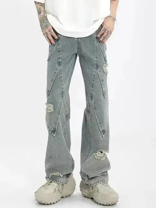 Japanese Brand High Street Heavy Industry Style Straight Casual Jeans Size US 30 / EU 46 - 1 Thumbnail