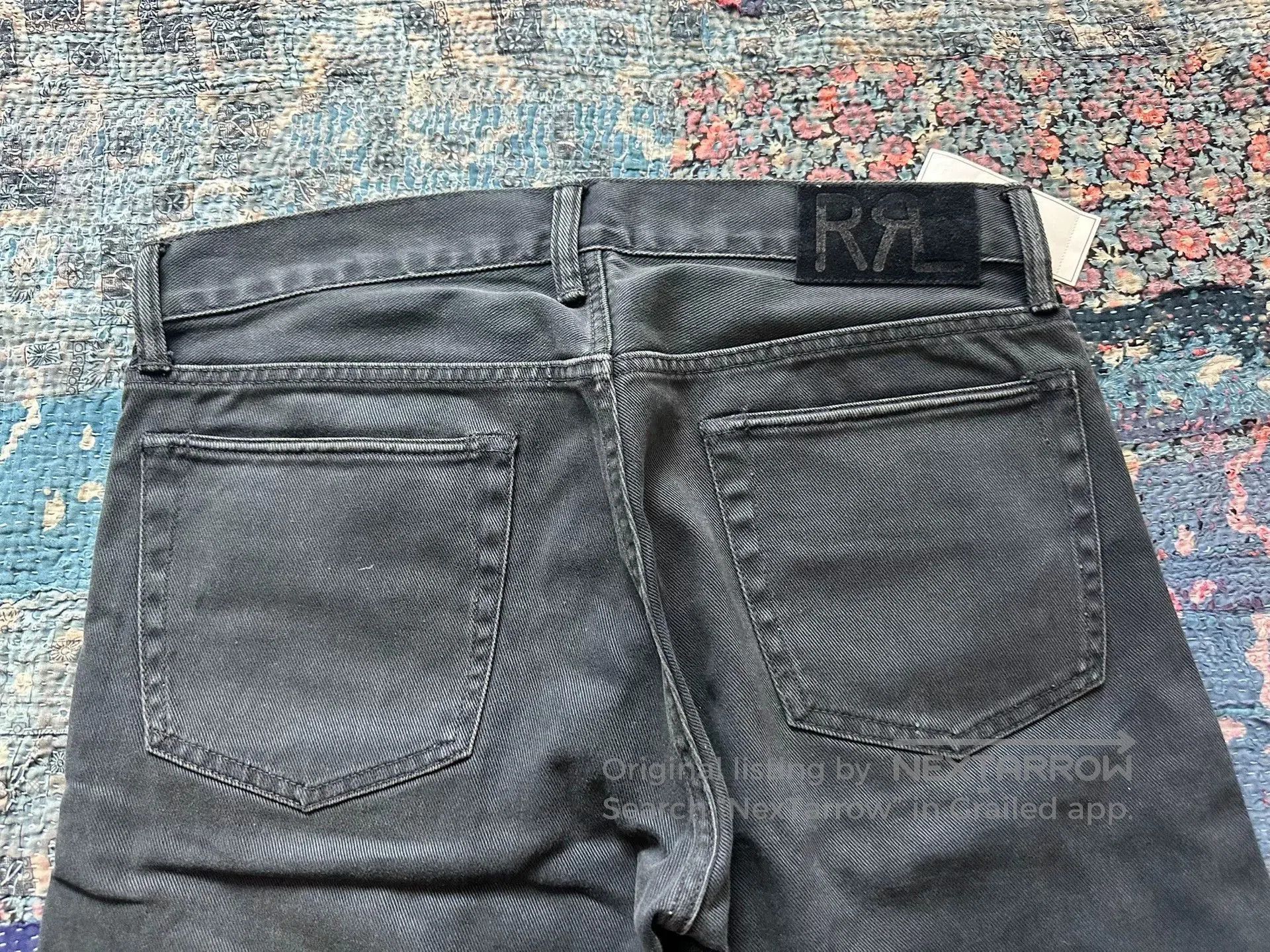 RRL Ralph Lauren black vintage style long pants. Size US 32 / EU 48 - 4 Thumbnail