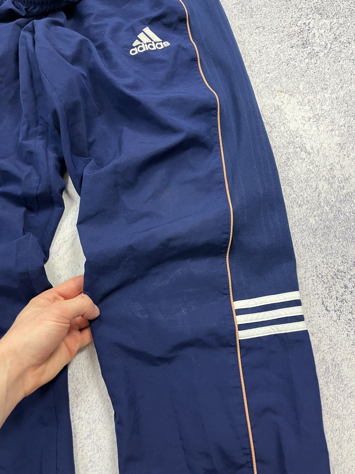 Adidas × Vintage Vintage Adidas Tottenham Nylon Drill Track Pants Rare 90’s Size US 34 / EU 50 - 7 Thumbnail