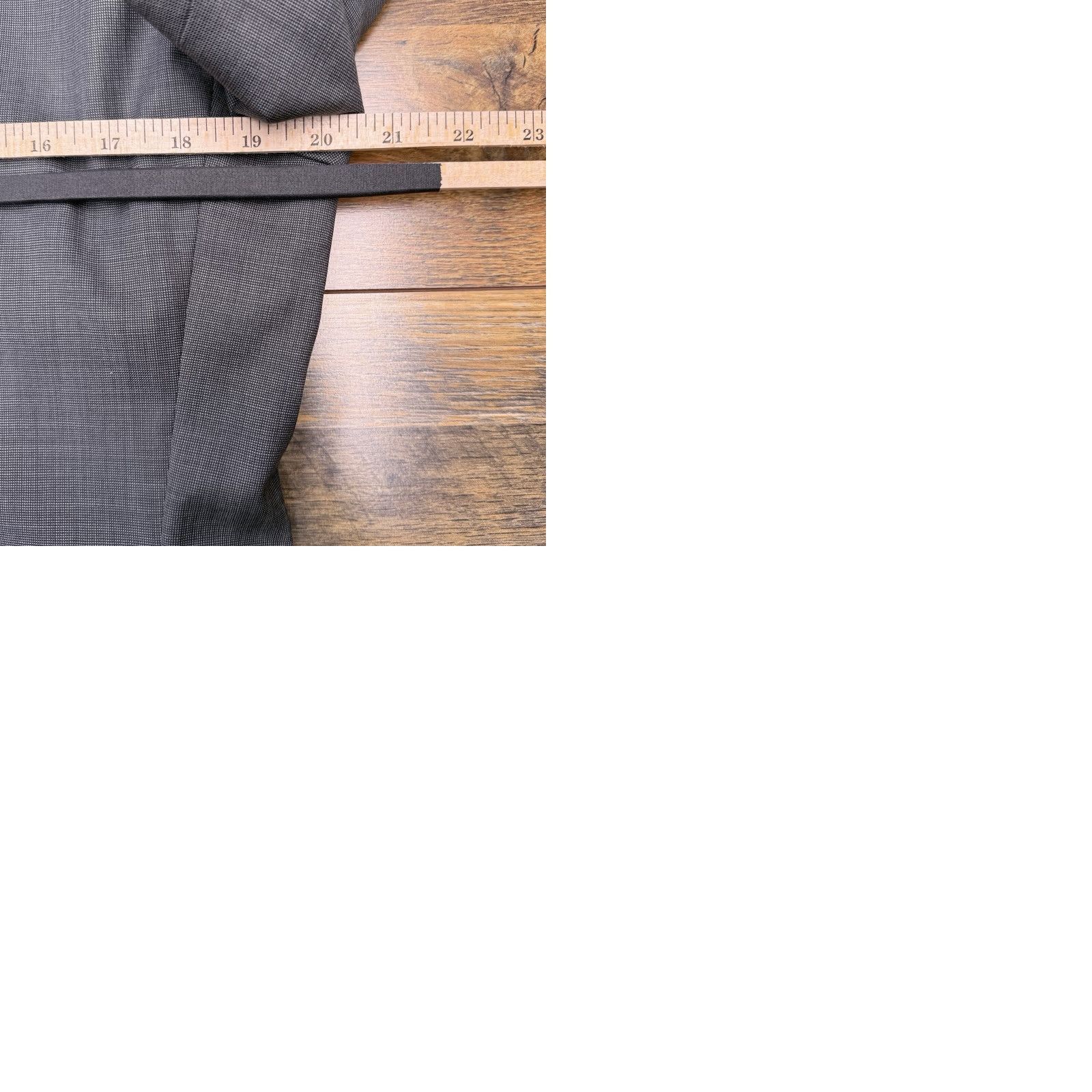 Jos. A. Bank Jos. A. Bank Traveler Suit Jacket 38R Gray Wool Slim Notch Double-Vented Blazer Men Regular Size 38R - 10 Thumbnail