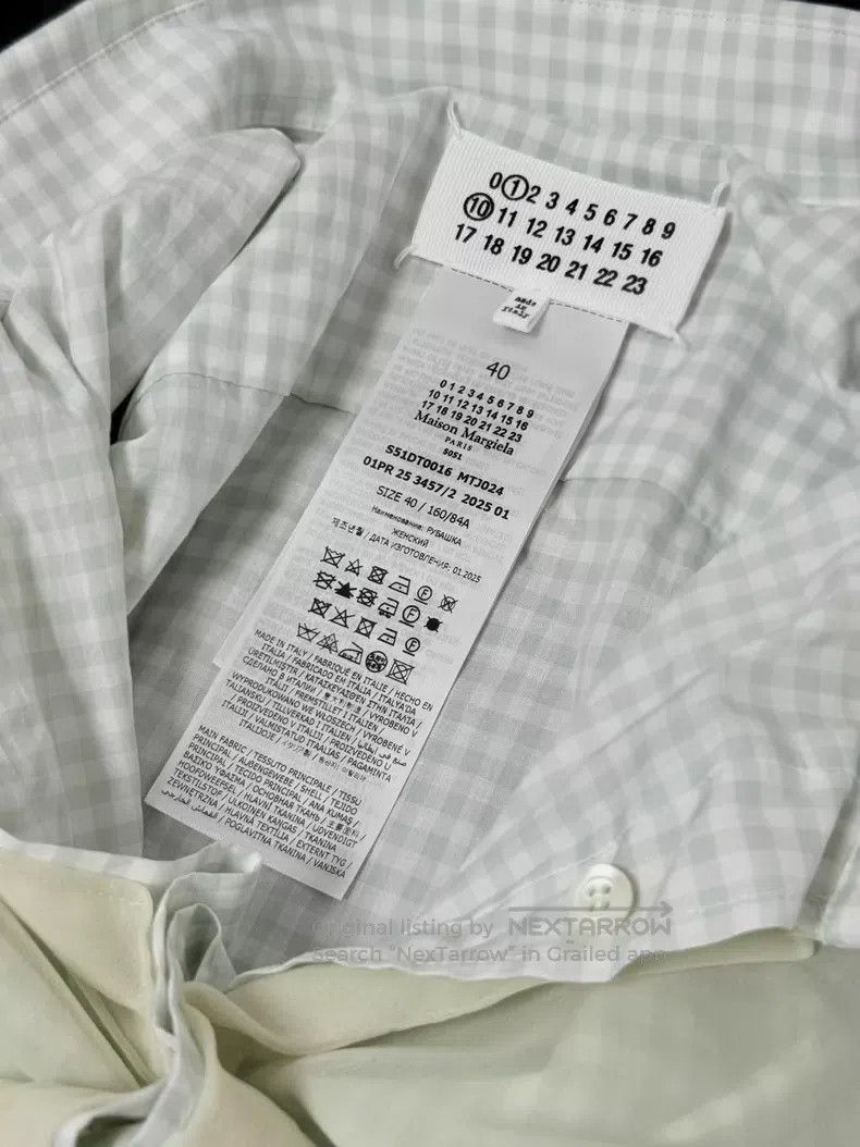Maison Margiela Maison Margiela 25SS show tulle plaid double shirt| Size S / US 4 / IT 40 - 7 Thumbnail