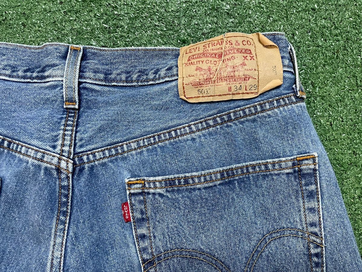 Levi's Vintage 1990s Levi 501 blue jeans Size US 34 / EU 50 - 4 Thumbnail
