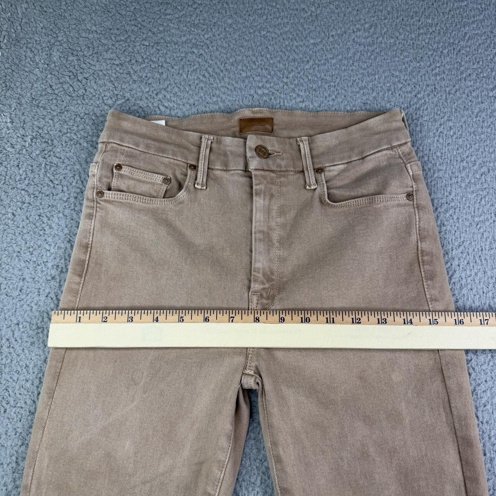 MOTHER MOTHER Ankle Tan Skinny Jeans Women's 28 (fits 27x26) Size 28" / US 6 / IT 42 - 9 Thumbnail