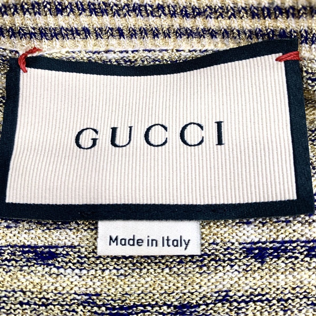 Gucci Gucci Striped Logo All Over Print Long Sleeve Knit Top K26WX Size M / US 6-8 / IT 42-44 - 5 Thumbnail