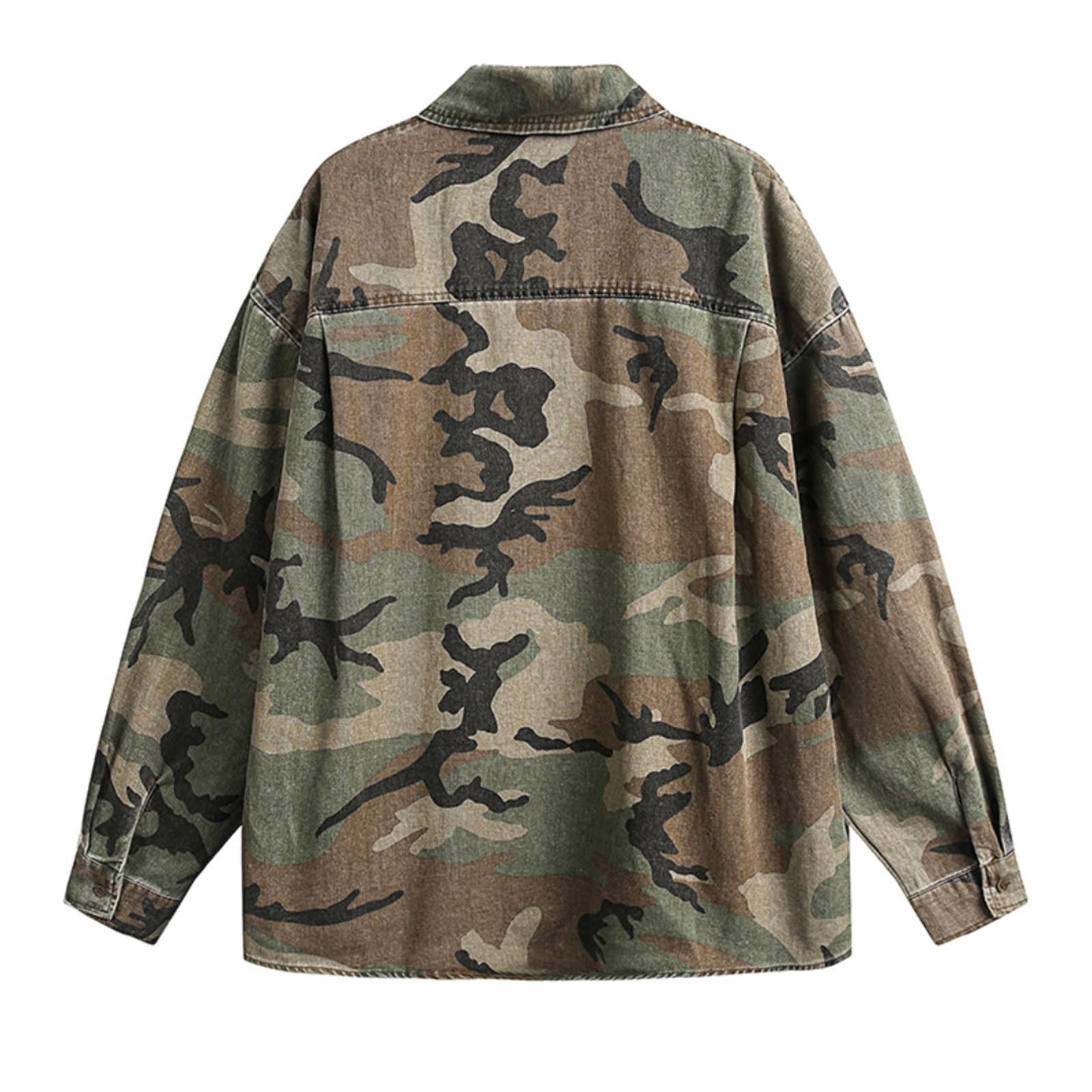 Vintage Camouflage Long Sleeve Shirt Size US M / EU 48-50 / 2 - 2 Thumbnail