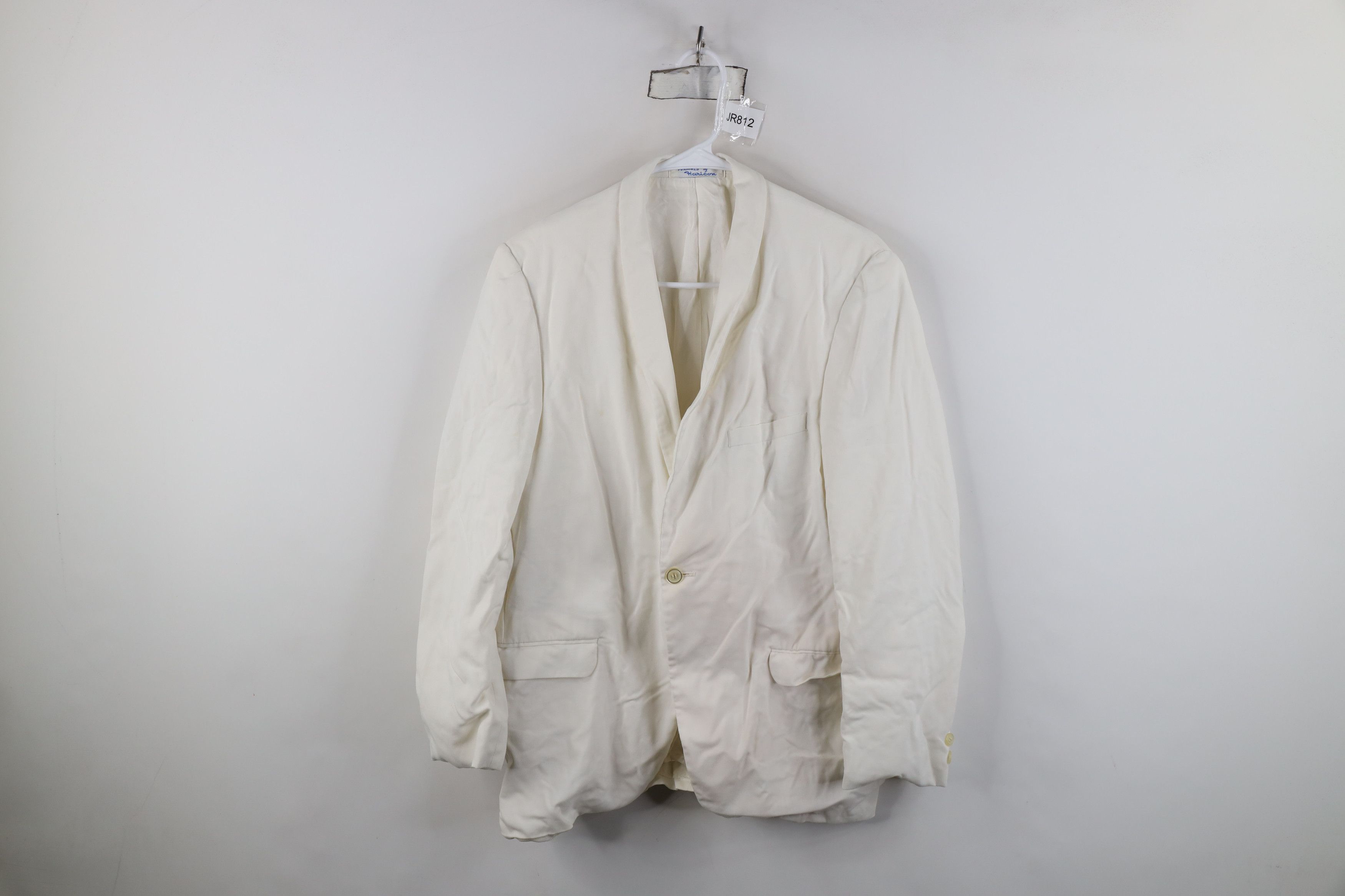 Vintage Vintage 50s Rockabilly Gabardine Prom Suit Jacket White USA Size US L / EU 52-54 / 3 - 1 Thumbnail