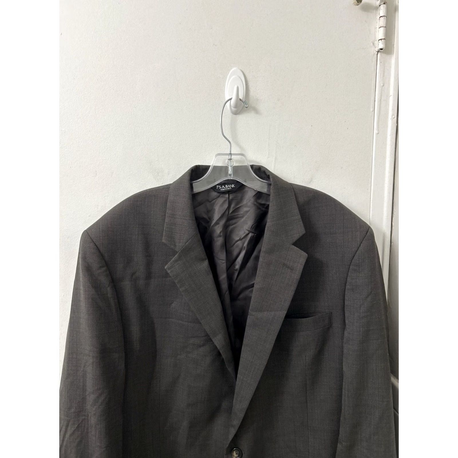 Jos. A. Bank Jos. A. Bank Sport Coat Jacket Mens 46XL Gray Wool 2 Button Classic Notch Lapel Size US XXL / EU 58 / 5 - 2 Thumbnail