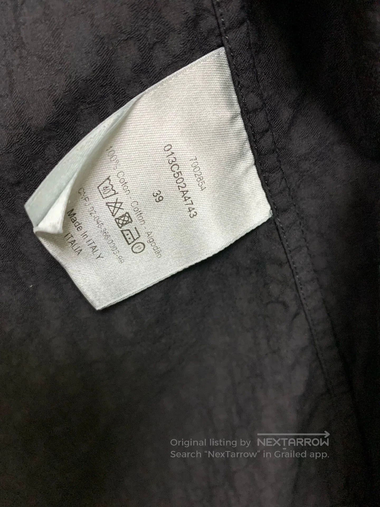 Dior dior black logo long sleeve casual shirt. Size US M / EU 48-50 / 2 - 6 Thumbnail