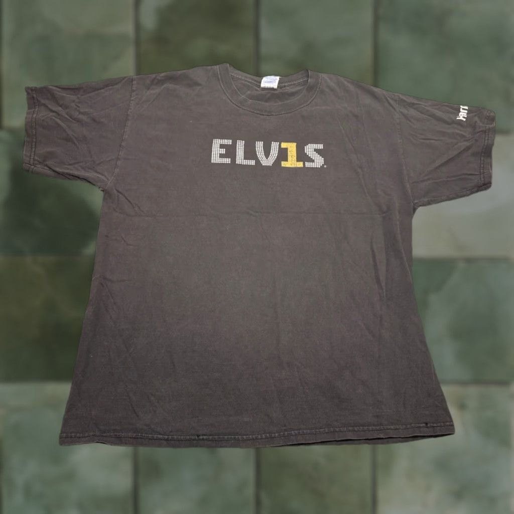 Gildan VINTAGE Elvis Presley King of Rock Shirt XL Men Black Gildan Quote John Lennon Rock 80s 90s Fans Mens Size US XL / EU 56 / 4 - 1 Thumbnail