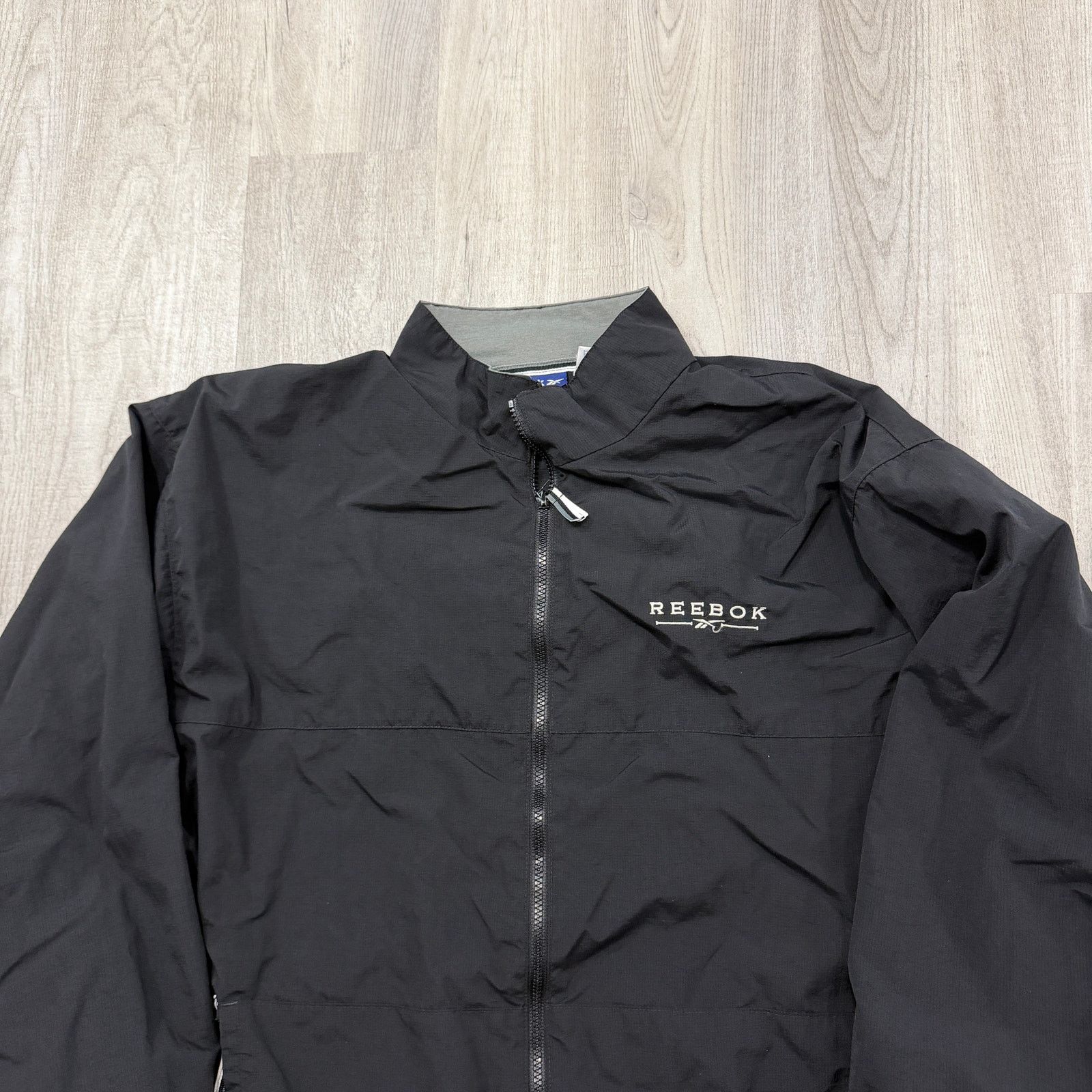 Reebok Vintage Reebok Windbreaker Jacket Men's Large Black Size US L / EU 52-54 / 3 - 2 Thumbnail