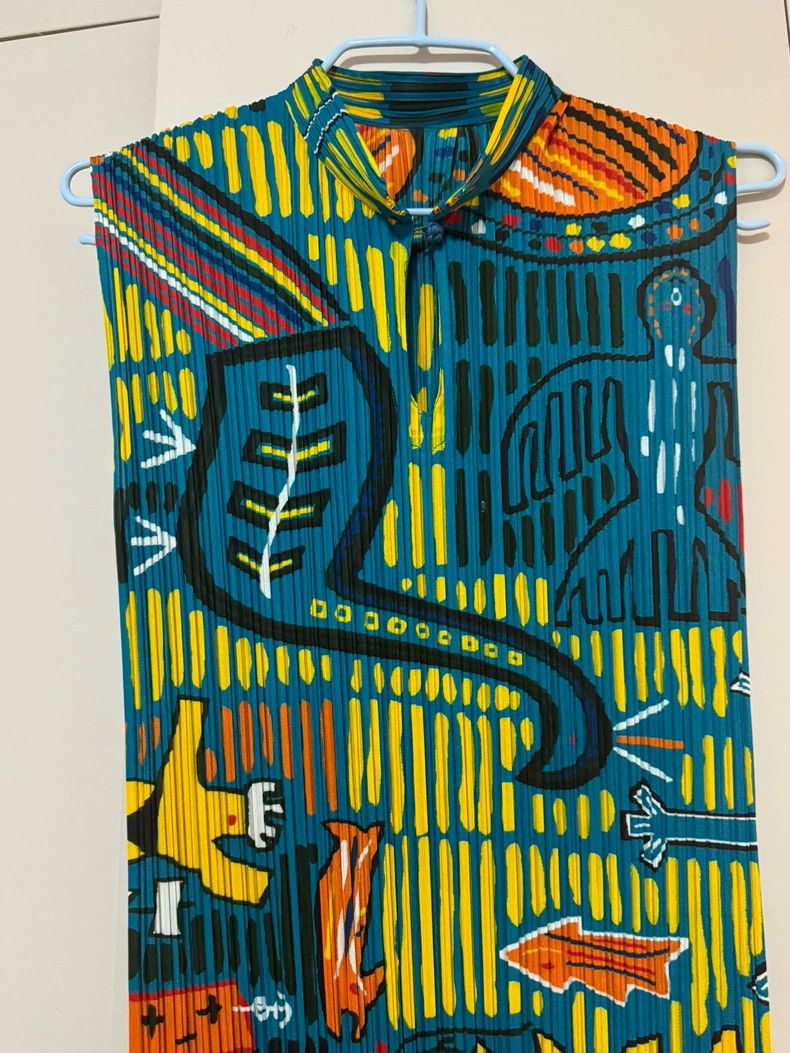 Issey Miyake Issey Miyake size:5 Colorful little monster Chinese dress Size XS / US 0-2 / IT 36-38 - 8 Thumbnail