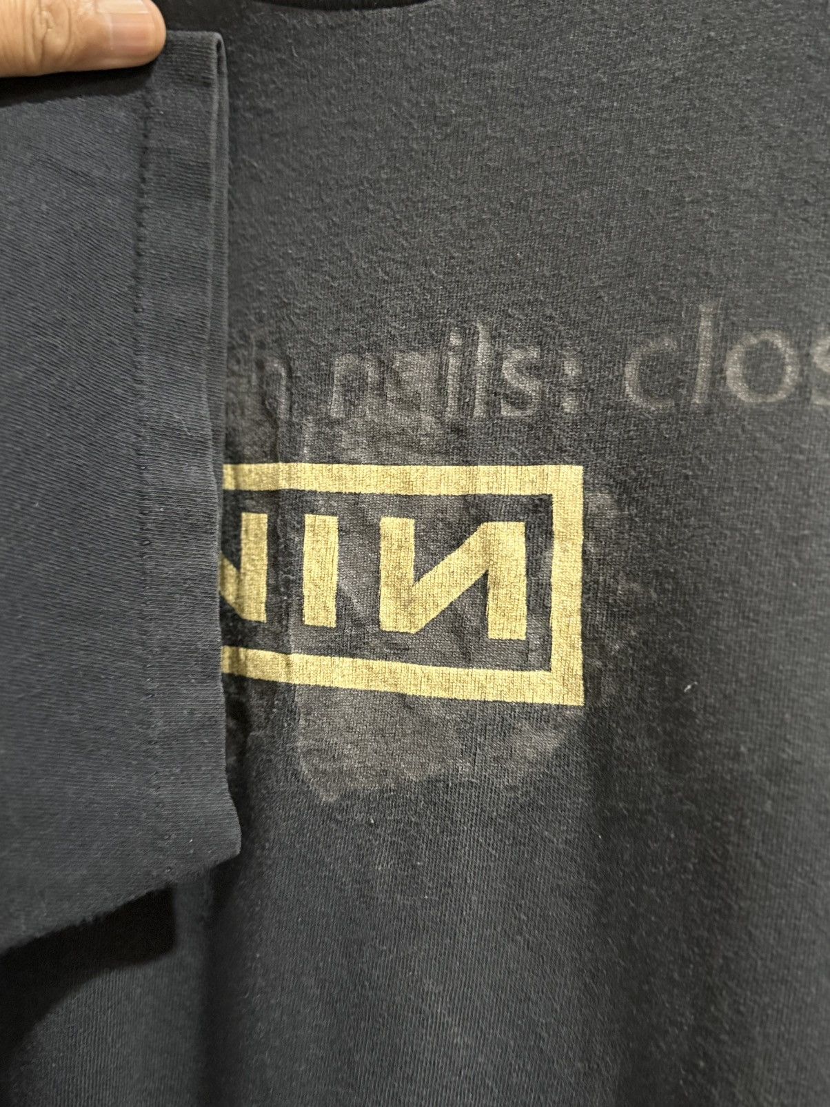 Band Tees Vintage 90s Nine Inch Nails Closure Box Faded Tee Size US XXL / EU 58 / 5 - 5 Thumbnail