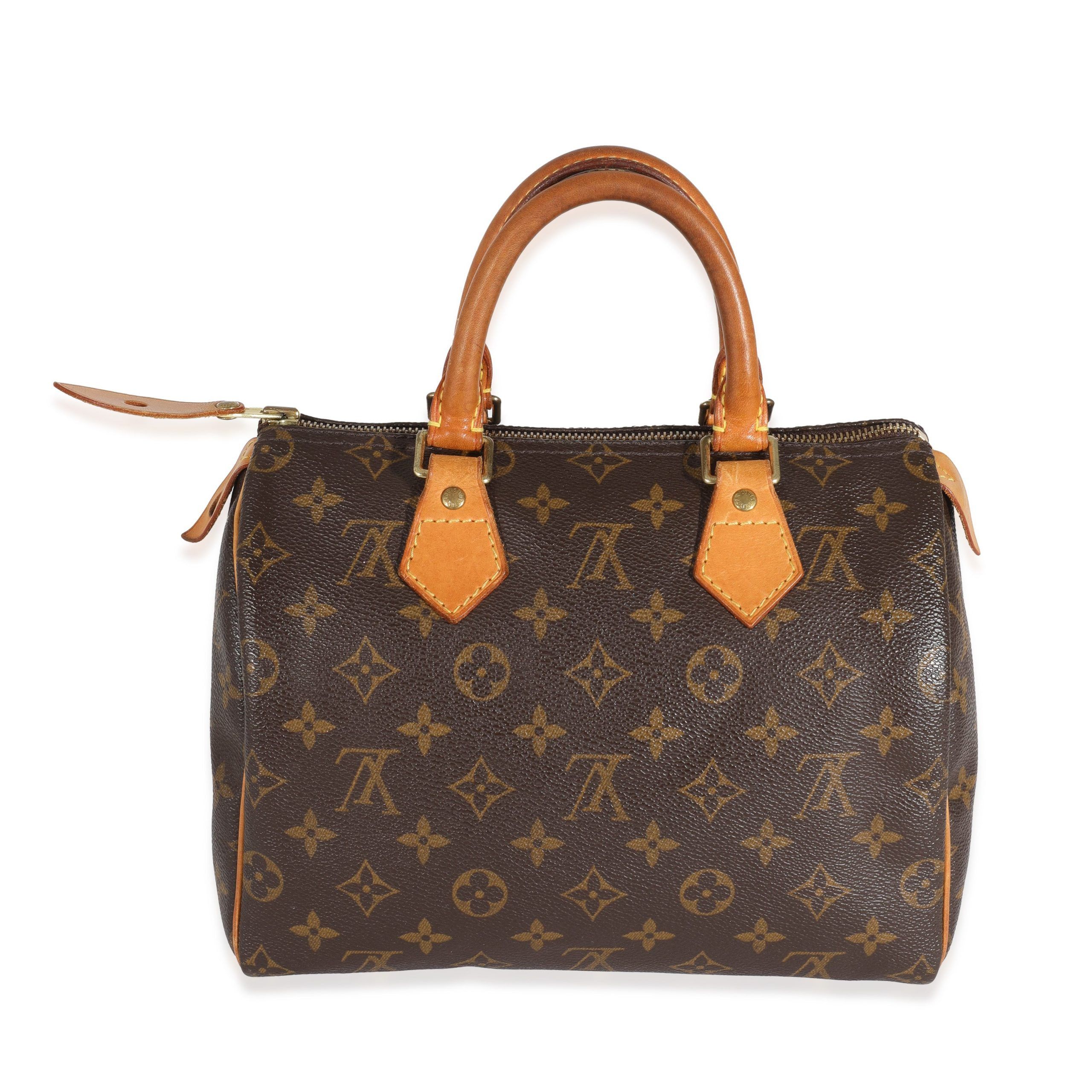 image of Louis Vuitton Monogram Canvas Speedy 25 in Brown, Women's