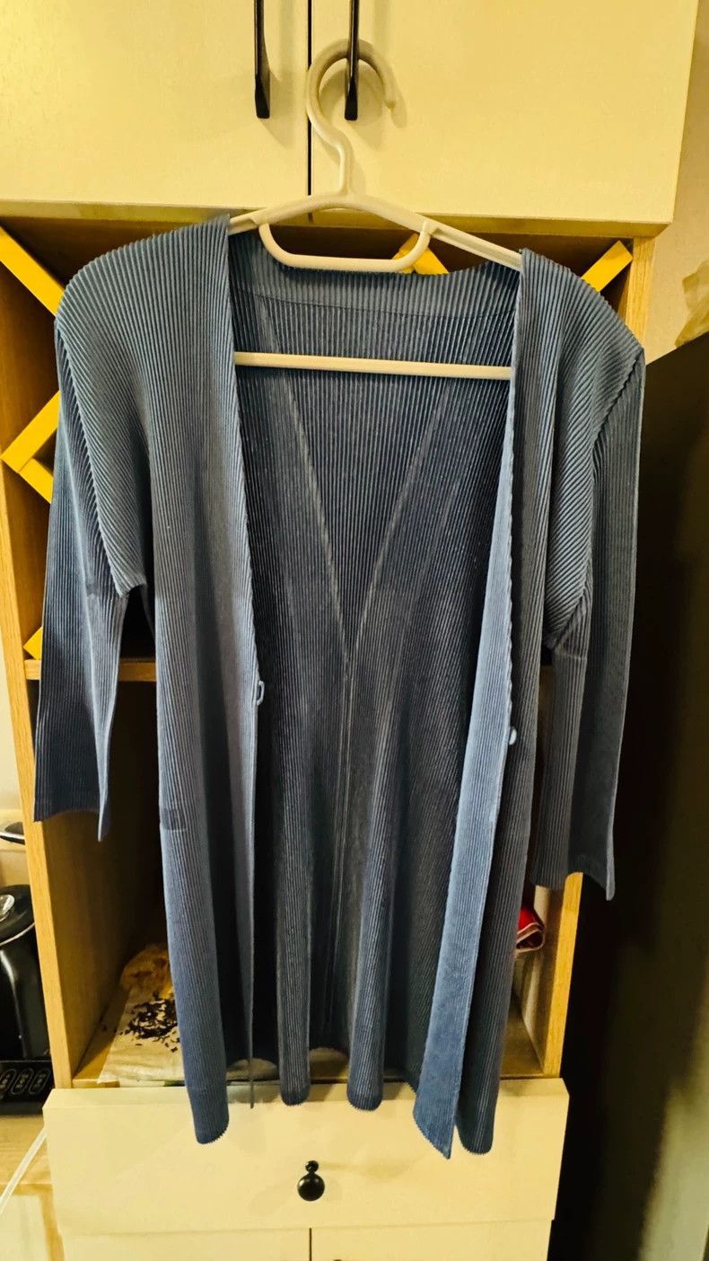 Issey Miyake Issey Miyake Blue Cardigan Sweater Size US M / EU 48-50 / 2 - 5 Thumbnail