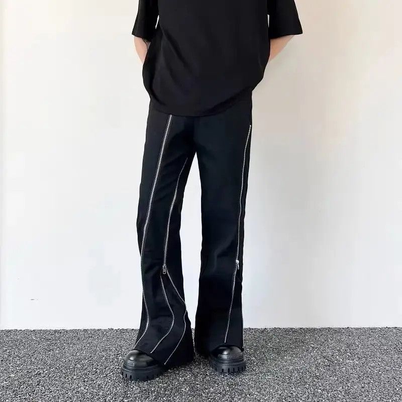 Japanese Brand Multi zipper flared y2k pants trousers Size US 32 / EU 48 - 1 Thumbnail