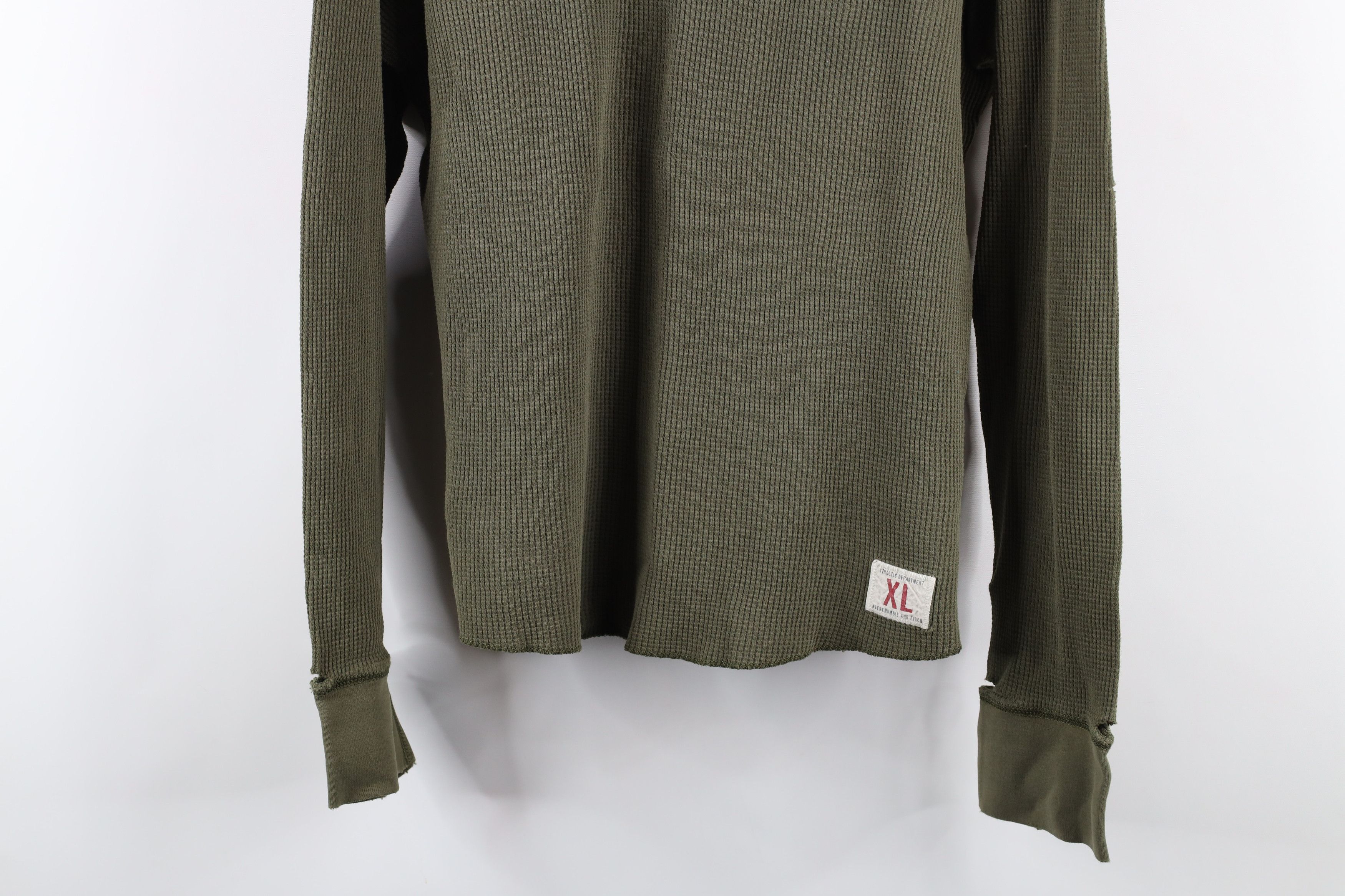 Abercrombie & Fitch × Vintage Vintage Abercrombie & Fitch Waffle Knit Long Sleeve T-Shirt Size US XL / EU 56 / 4 - 3 Thumbnail