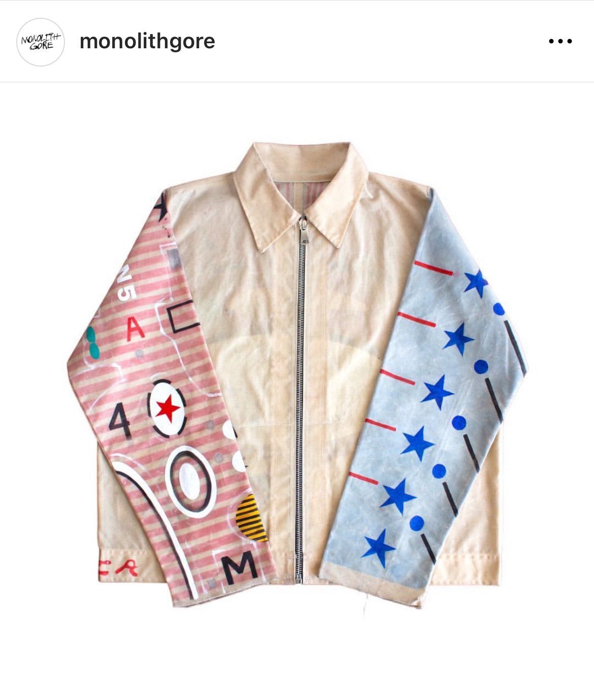 Handmade 1 of 1 MONOLiTH GORE HANDPAiNTED WAXED COTTON CANVAS JACKET Size US L / EU 52-54 / 3 - 1 Thumbnail