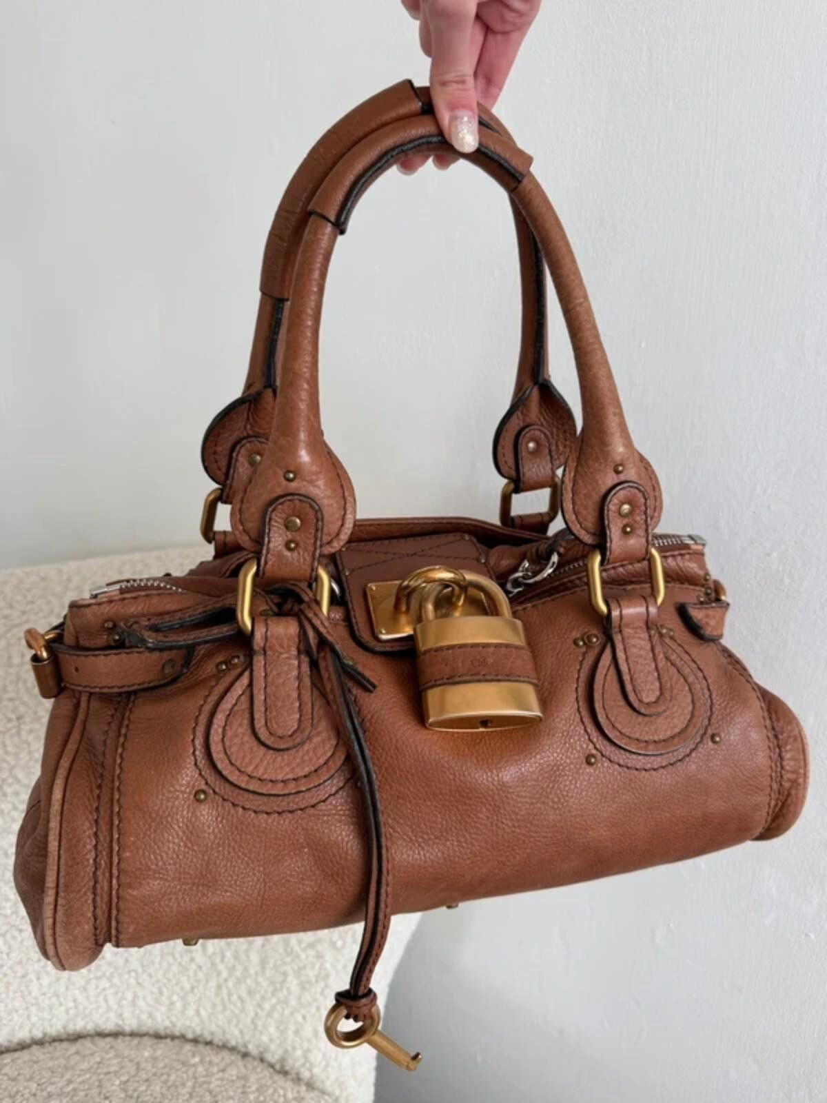 chloma Chloé Paddington Leather Handbag Size ONE SIZE - 6 Thumbnail