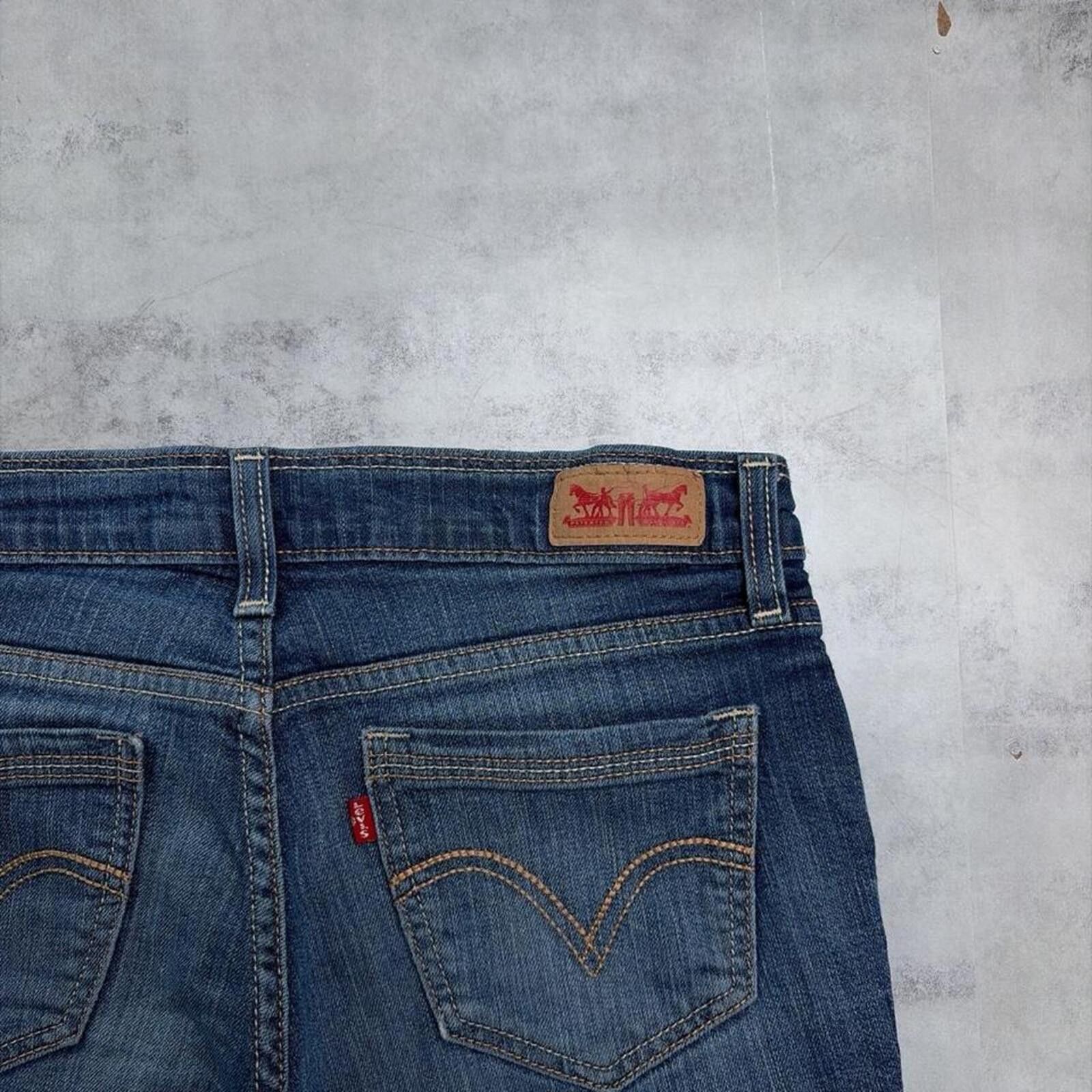 Levi's Y2K Blue Levi’s Grunge Mini Denim Shorts Size 30" / US 8 / IT 44 - 3 Thumbnail