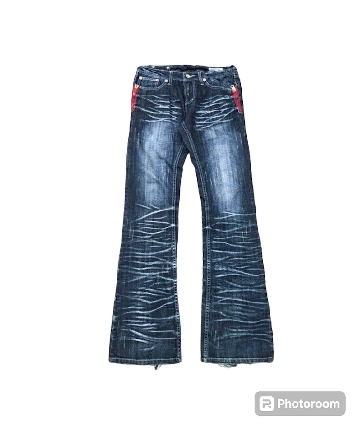 semanticdesign Semantic Design Faded Flare Denim Pants Size US 32 / EU 48 - 1 Thumbnail