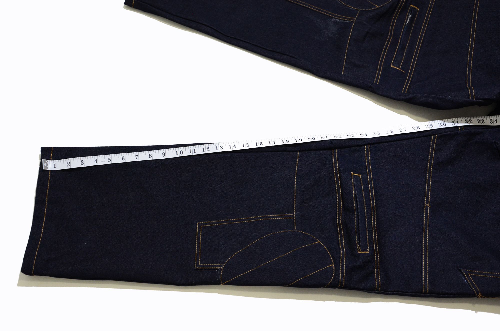 Phat Farm PF Jeans 34 x 33 Heavy Duty Raw Denim 90s Hiphop Streetwear Size US 34 / EU 50 - 14 Thumbnail