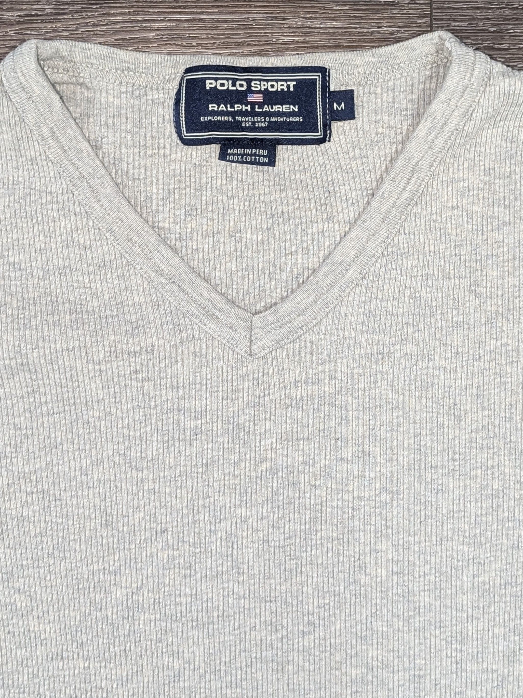 Polo Ralph Lauren Vintage Polo Sport Ralph Lauren grey thermal long sleeve Size US M / EU 48-50 / 2 - 3 Thumbnail