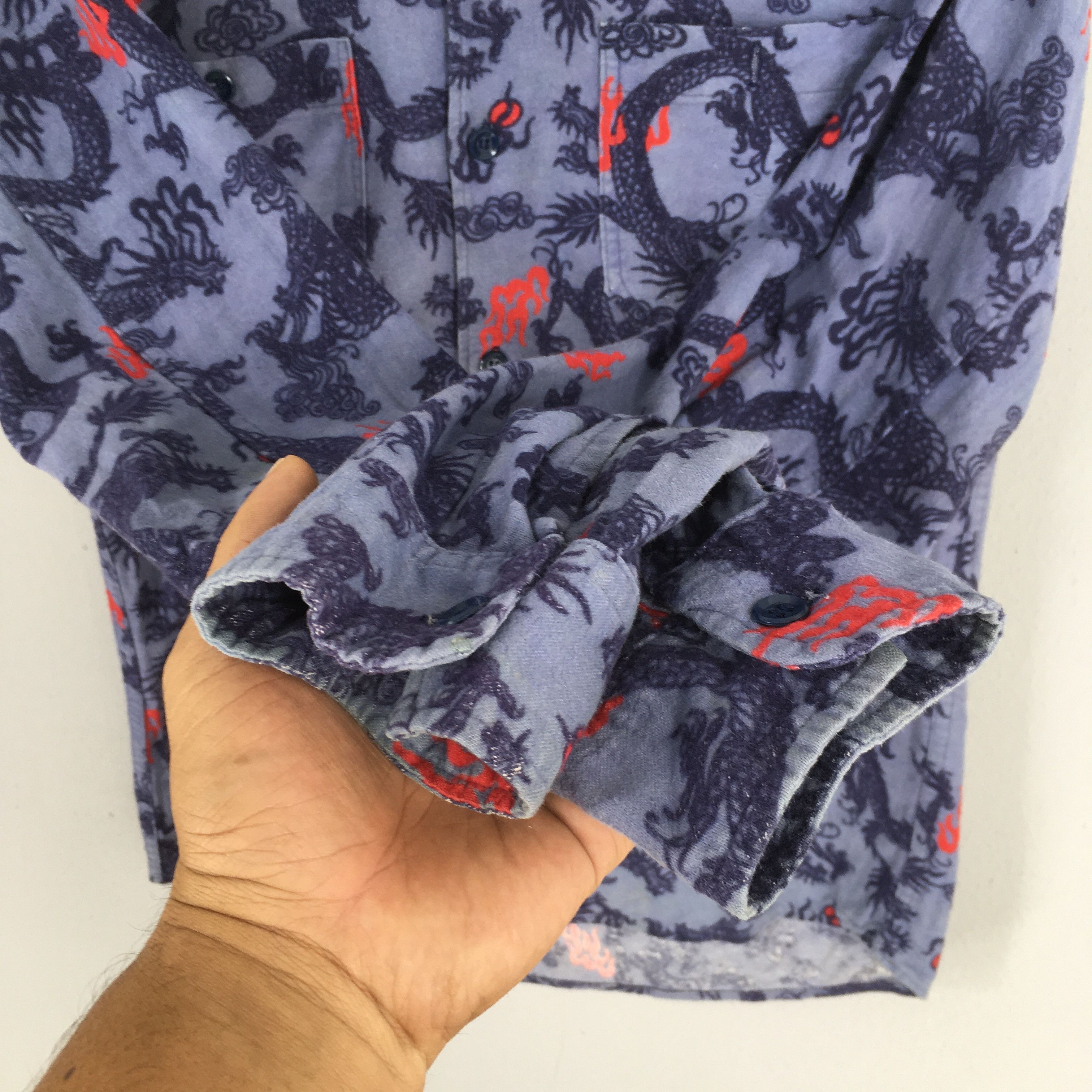 Okura Vintage Okura Arigato Japan Dragon Shirt Medium Size US M / EU 48-50 / 2 - 4 Thumbnail