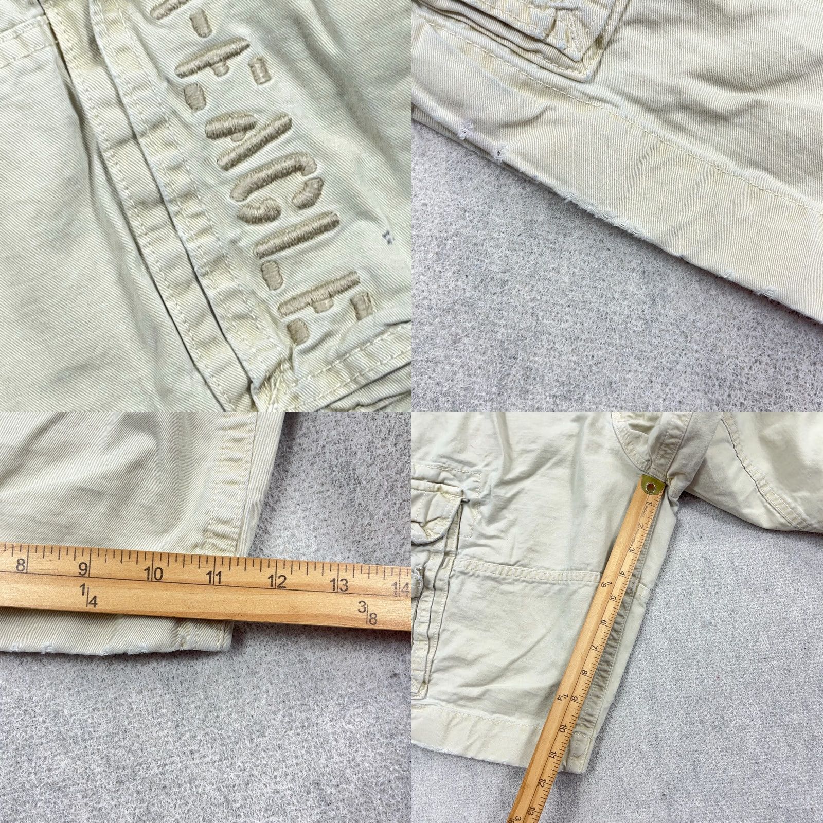 American Eagle Outfitters American Eagle Cargo Shorts Men 33 Tan Khaki Vintage Y2K Retro Longer Length Size US 33 - 8 Thumbnail