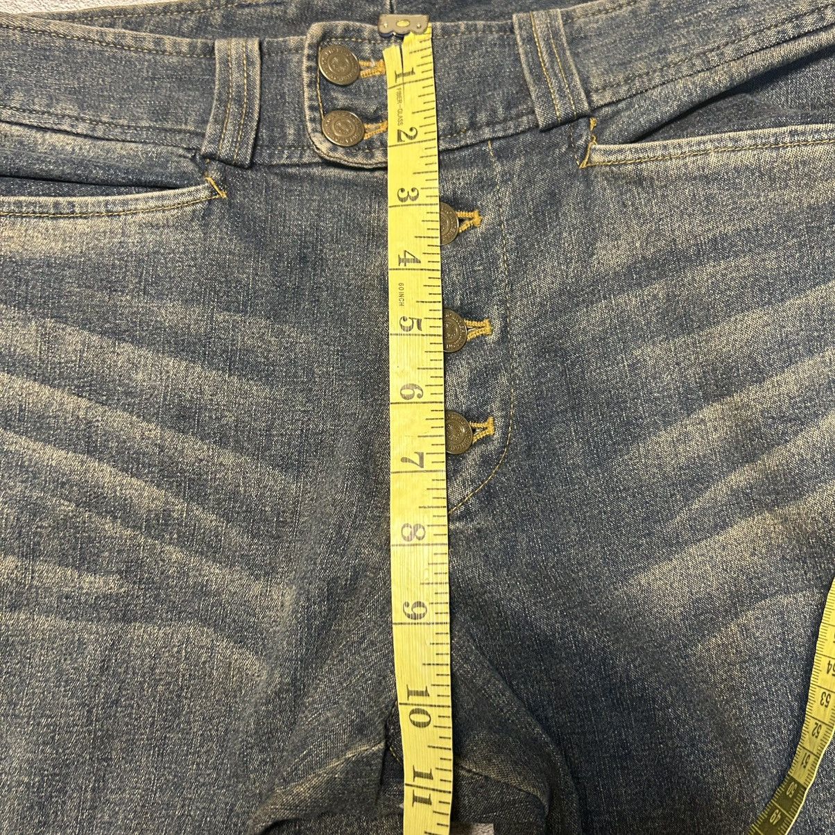 Tornado Mart SUPER FLARED ROCKSTAR TORNADO MART JEANS Size US 31 - 13 Thumbnail