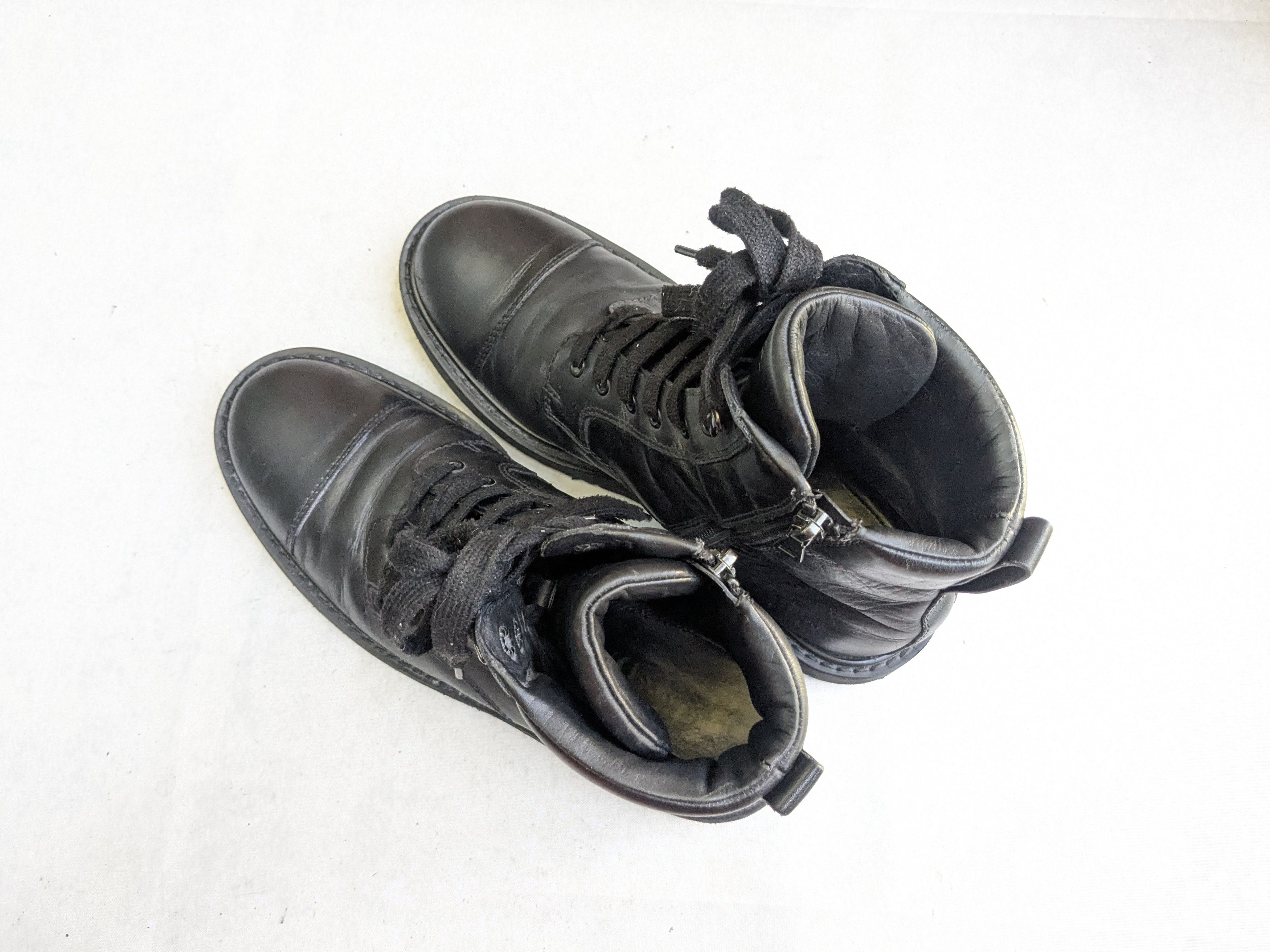 Prada Prada Combat Boots Black Leather 9.5 Side Zip Size US 9.5 / EU 42-43 - 19 Thumbnail