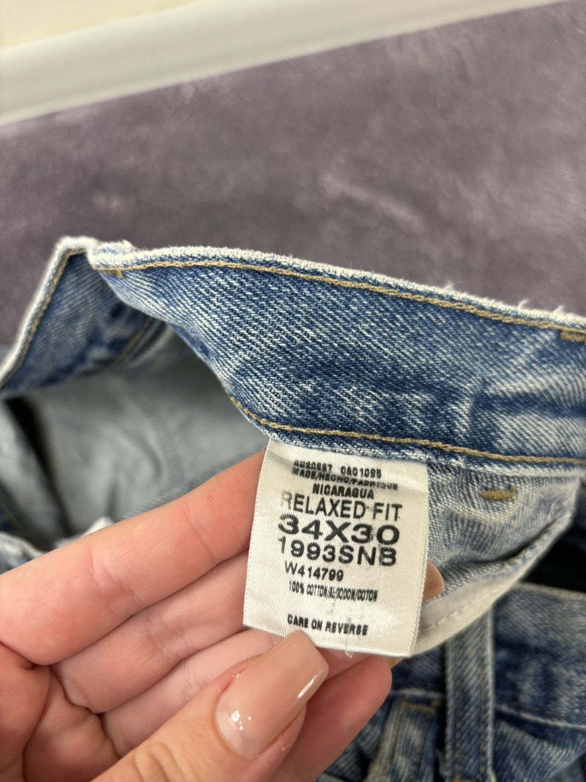 Dickies Vintage Dickies Y2K American Faded Blue Denim Jeans Size US 34 / EU 50 - 15 Thumbnail