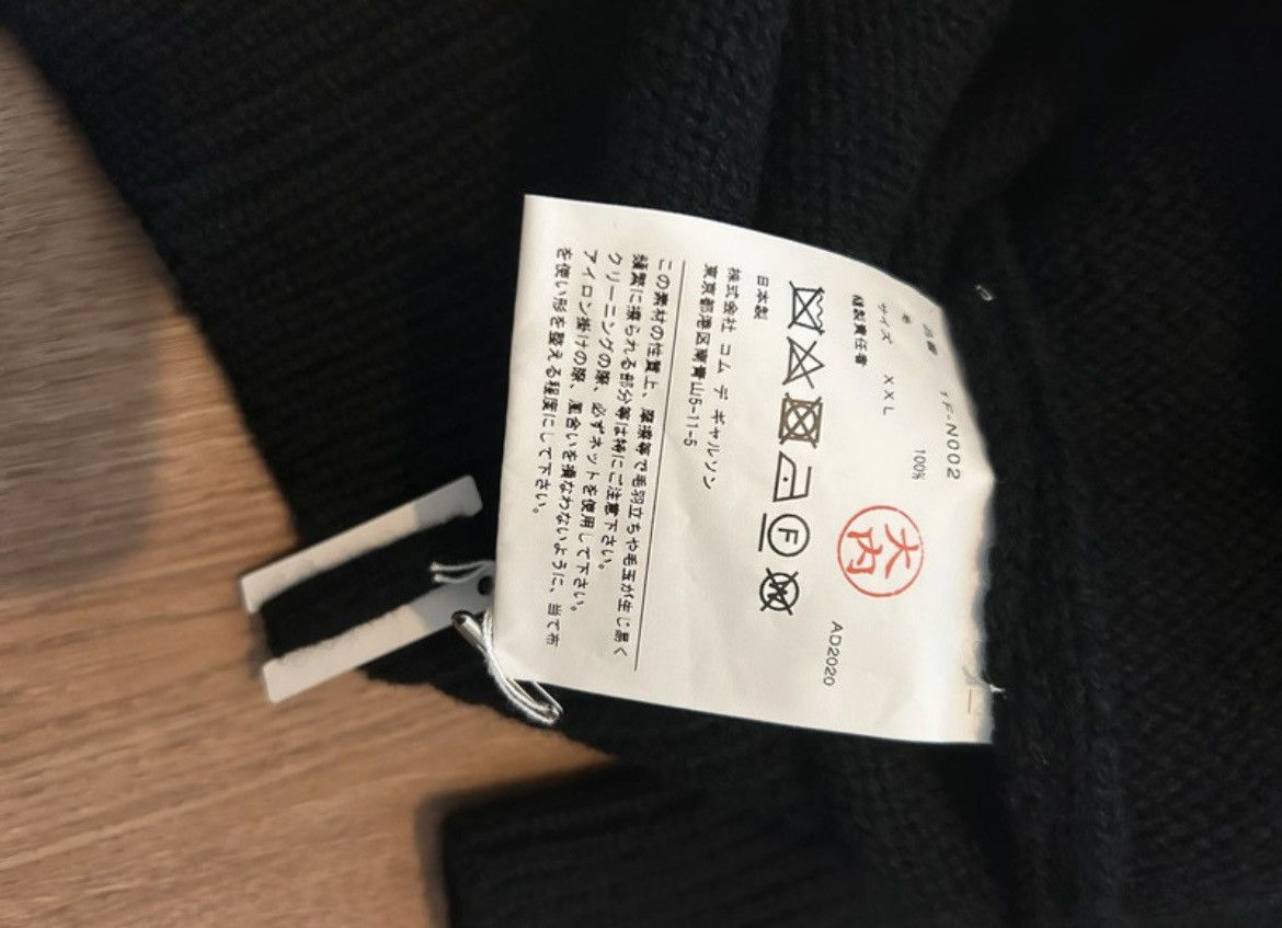 Comme des Garcons Black Double V-Neck Knit Size US XXL / EU 58 / 5 - 3 Thumbnail