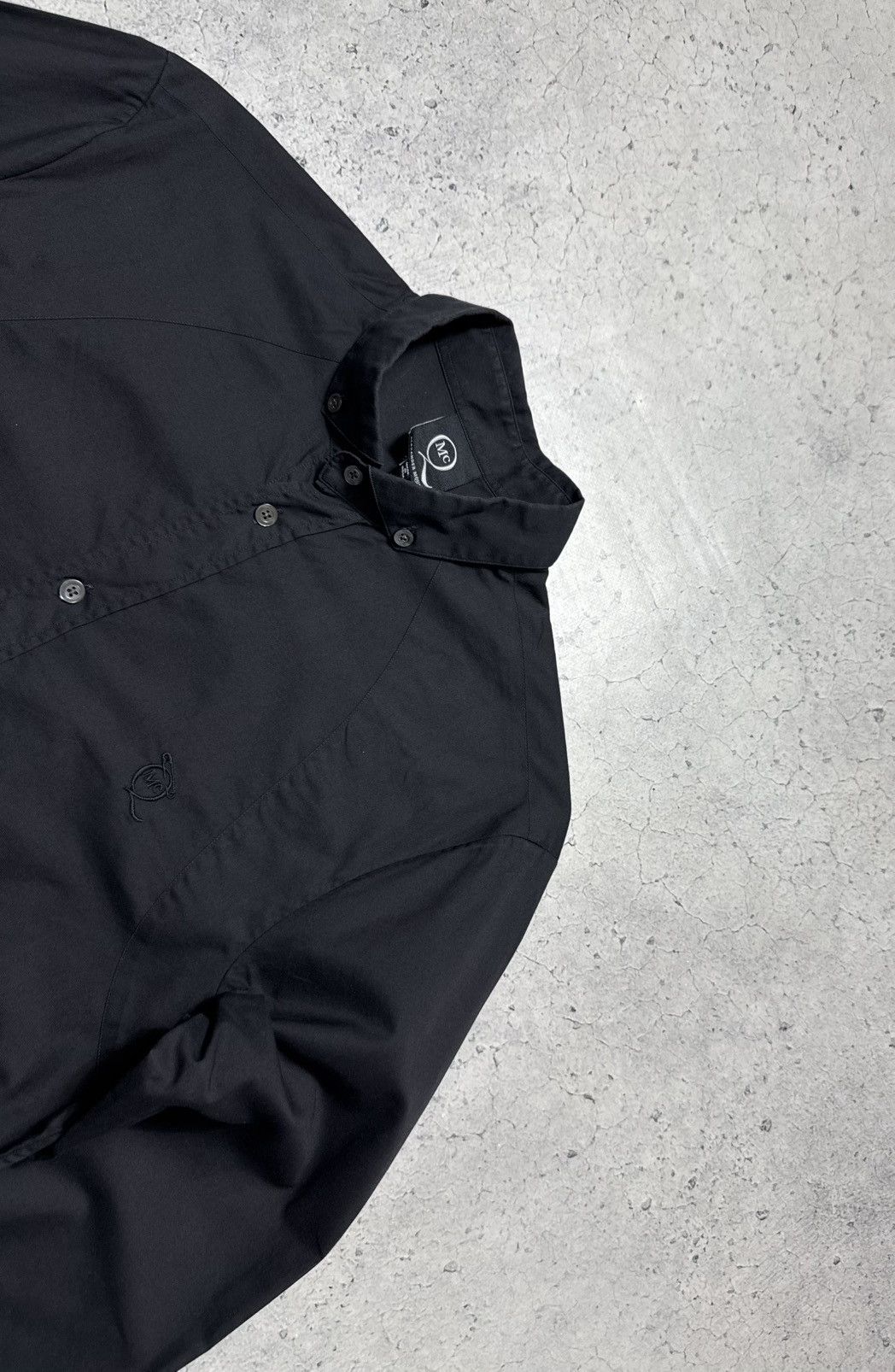 Alexander McQueen Alexander Mcqueen Button Up Shirt MCQ Black Luxury Size US S / EU 44-46 / 1 - 4 Thumbnail