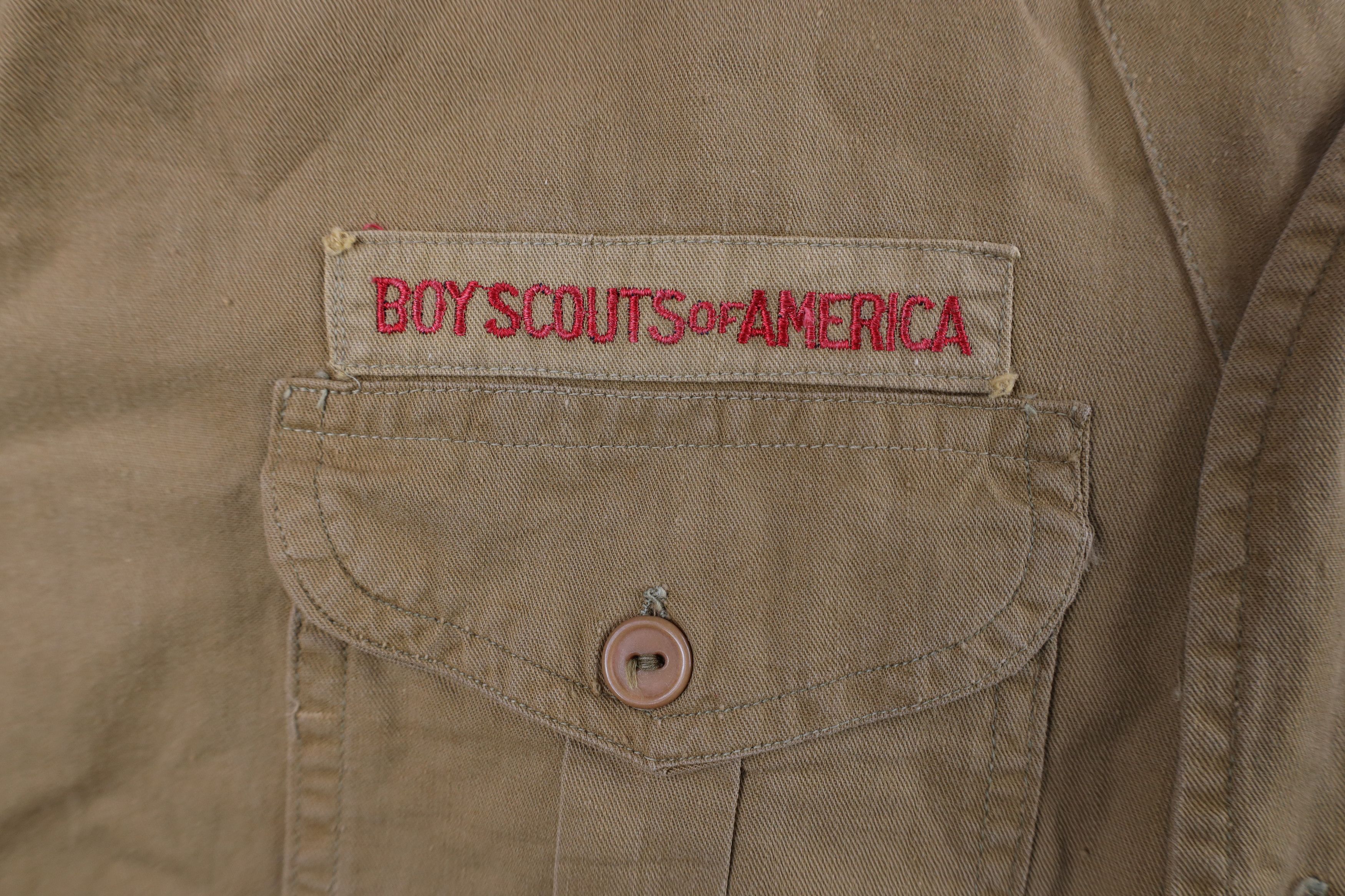 Vintage Vintage 40s Boy Scouts of America Uniform Button Shirt USA Size US M / EU 48-50 / 2 - 4 Thumbnail