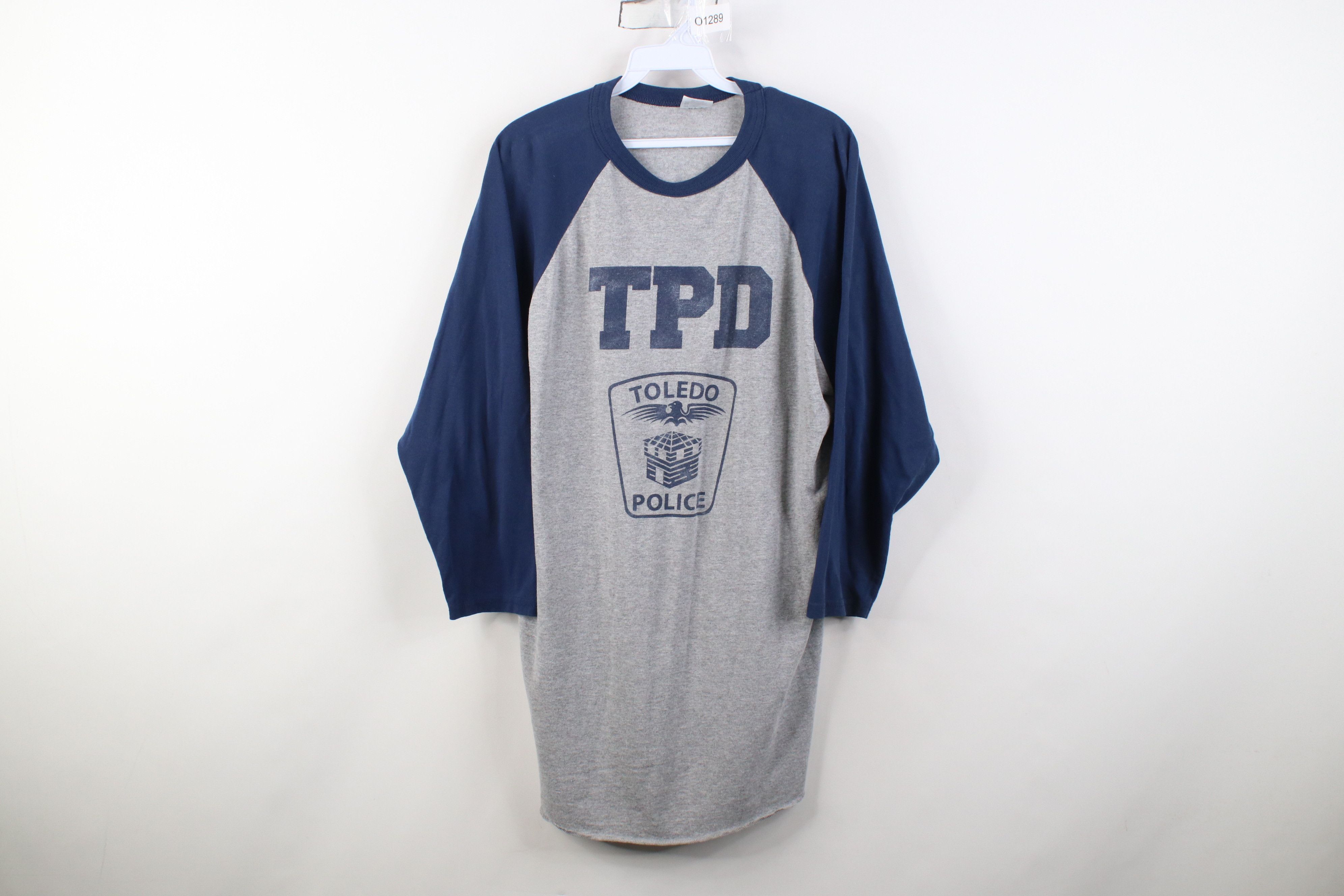Vintage Vintage Y2K Toledo Police 3/4 Sleeve Baseball Raglan T-Shirt Size US XL / EU 56 / 4 - 1 Thumbnail