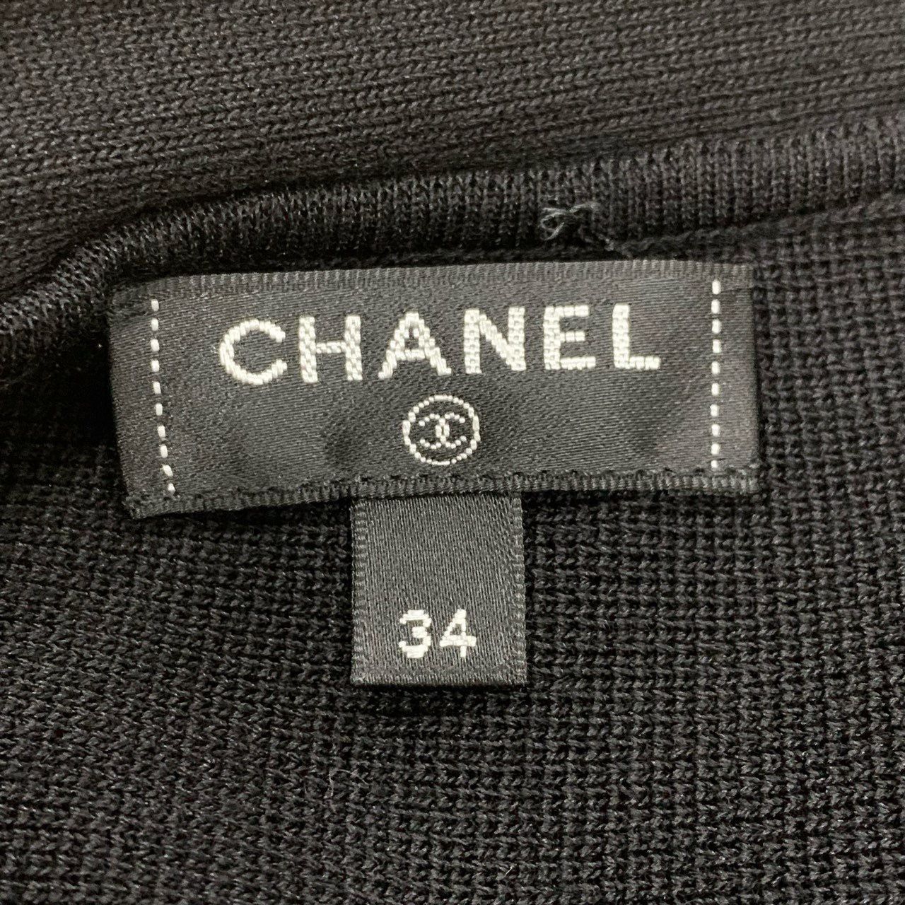 Chanel Chanel Black Knit Midi Skirt With Pleated Details & Decorati Size 34" / US 12 / IT 48 - 5 Thumbnail