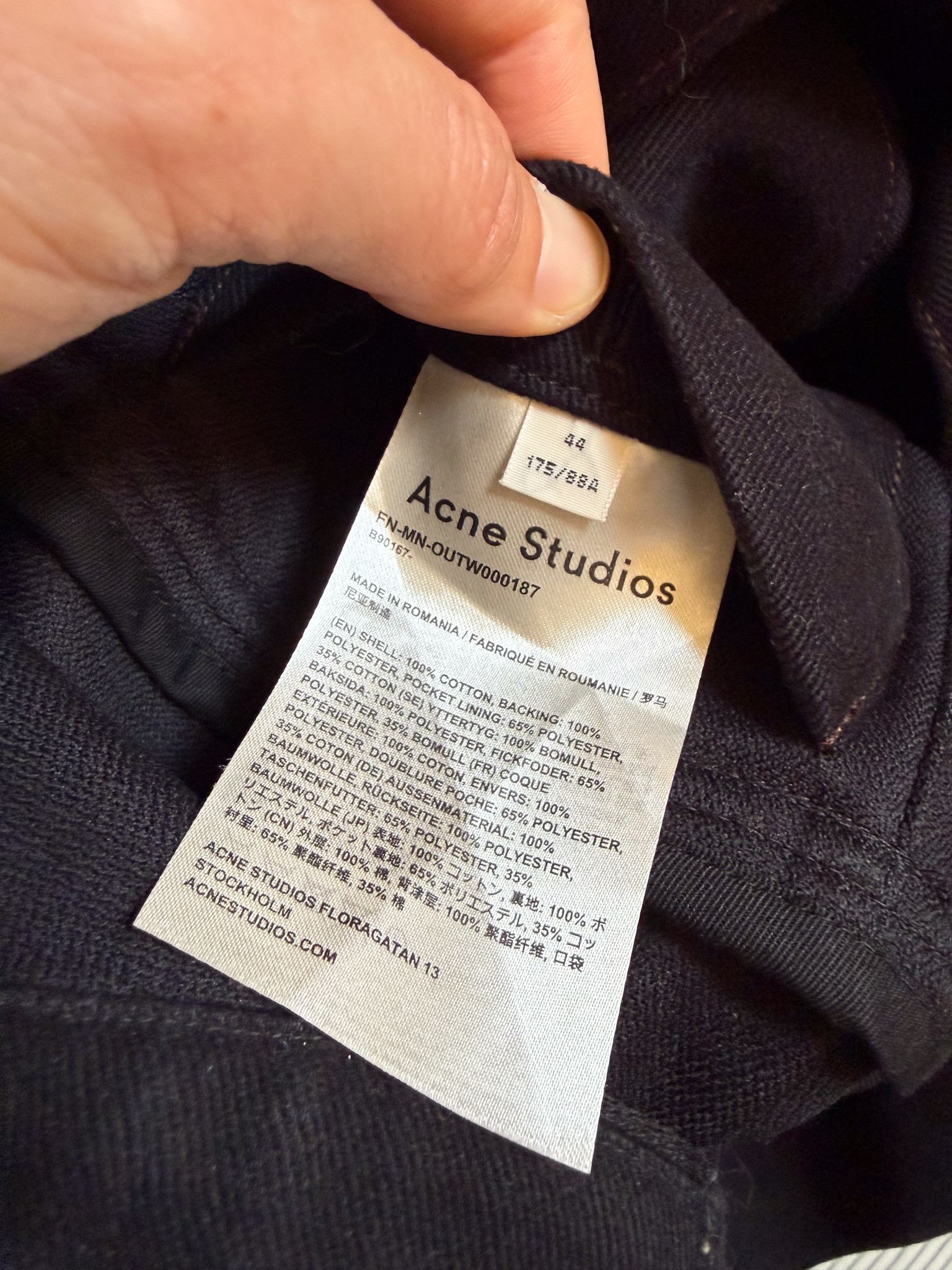 Acne Studios Cotton Twill Jacket Blouson Size US S / EU 44-46 / 1 - 8 Thumbnail
