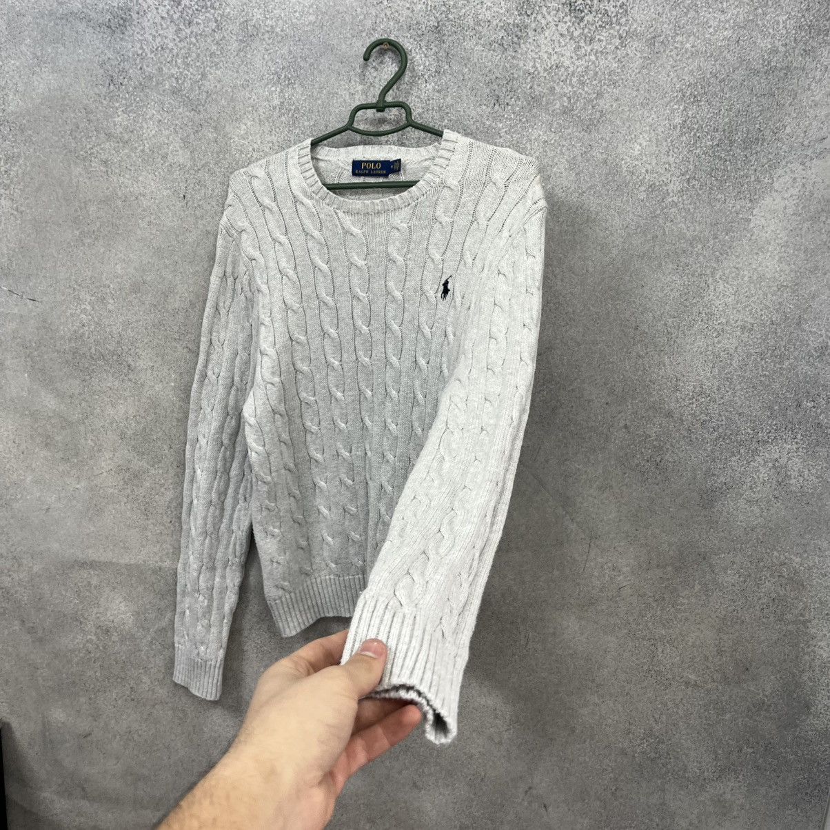Polo Ralph Lauren Polo Ralph Lauren Knit Sweater Gray Crewneck Vintage 90s Size US M / EU 48-50 / 2 - 9 Thumbnail